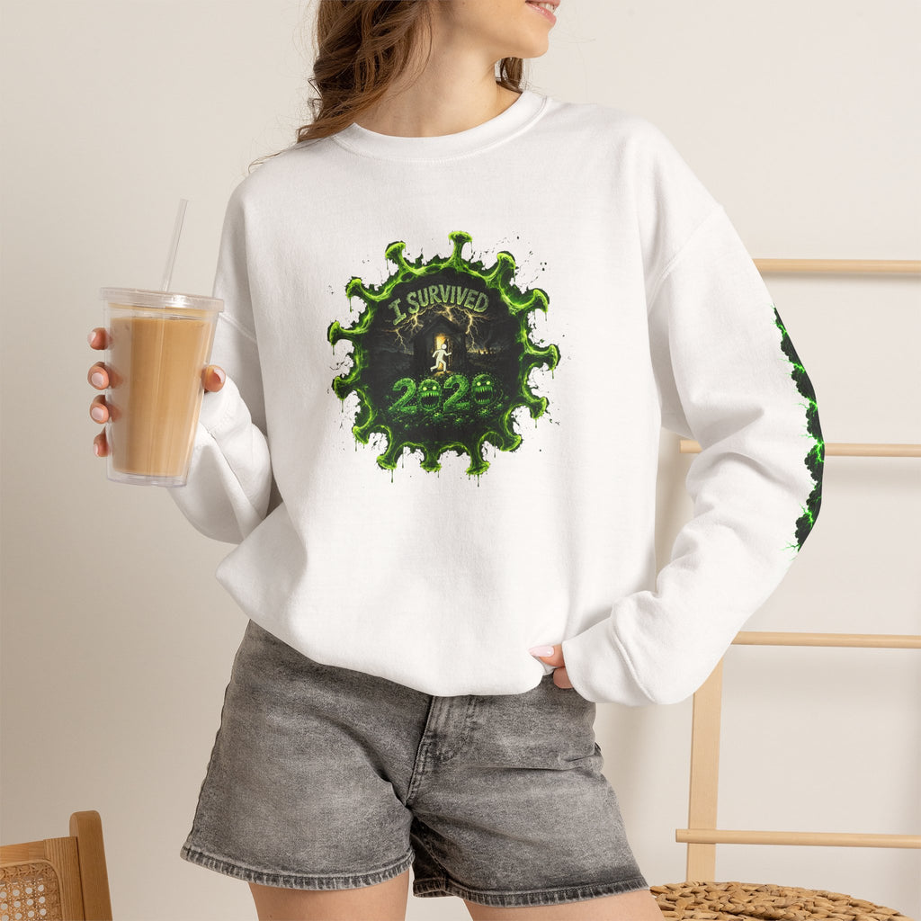 I Survived 2020 — PANDEMIC S1:E1: Director's Cut "COVID-19: The Coronavirus" Unisex Heavy Blend™ Crewneck Sweatshirt
