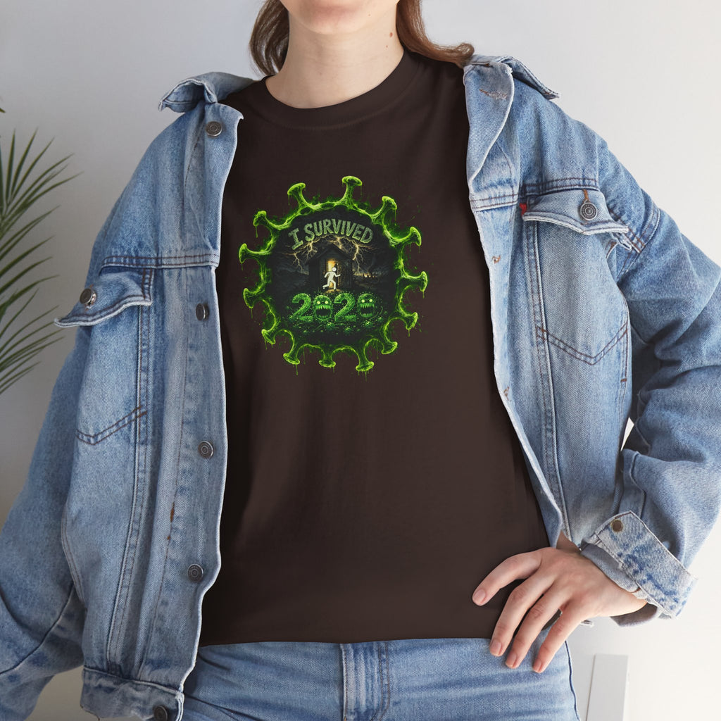 I Survived 2020 — PANDEMIC S1:E2: Director's Cut "The Coming of COVID" Unisex Heavy Cotton Tee