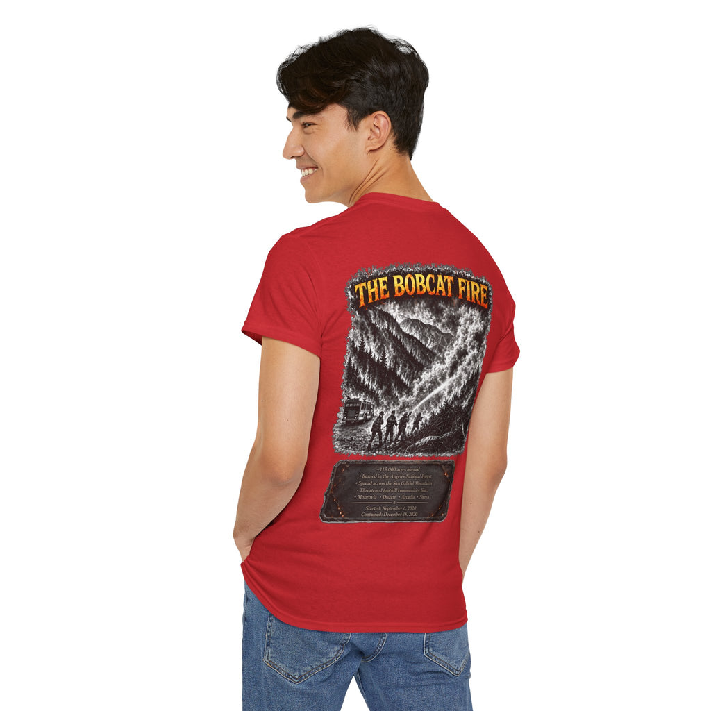 I Survived 2020 — WILDFIRES S2:E2: "The Bobcat Fire" Memorial Unisex Heavy Cotton Tee