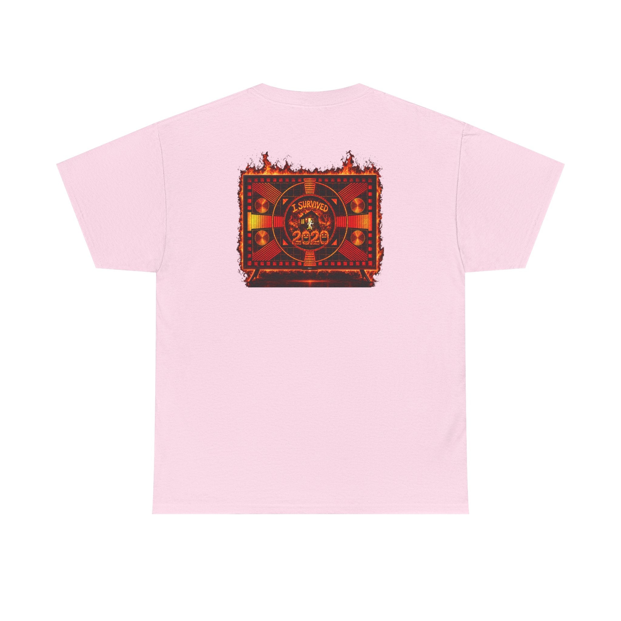 I Survived 2020 — "Please Stand By" Test Pattern Tee Wildfire Signal Edition Summer Premiere Unisex Heavy Cotton Tee