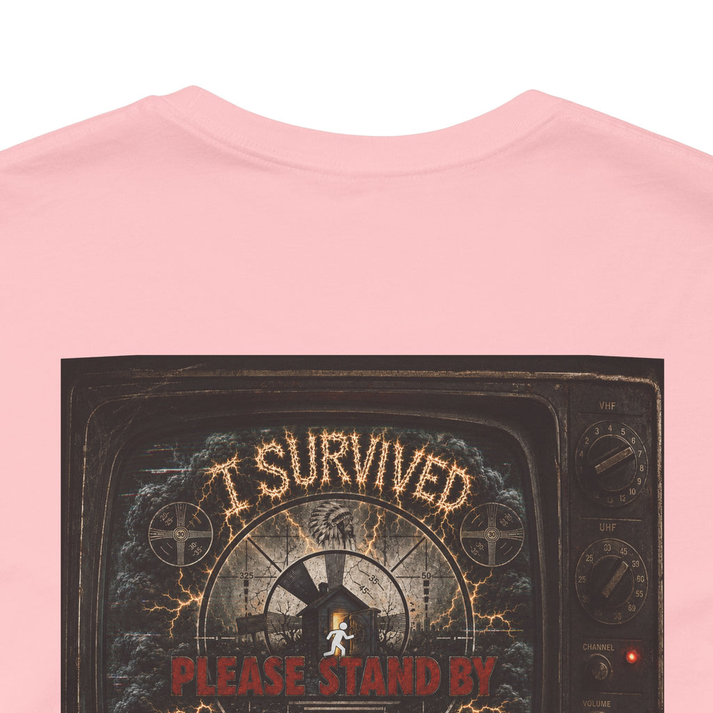 I Survived 2020 — "Please Stand By" Test Pattern Tee Summer Premier Unisex Jersey Short Sleeve Tee