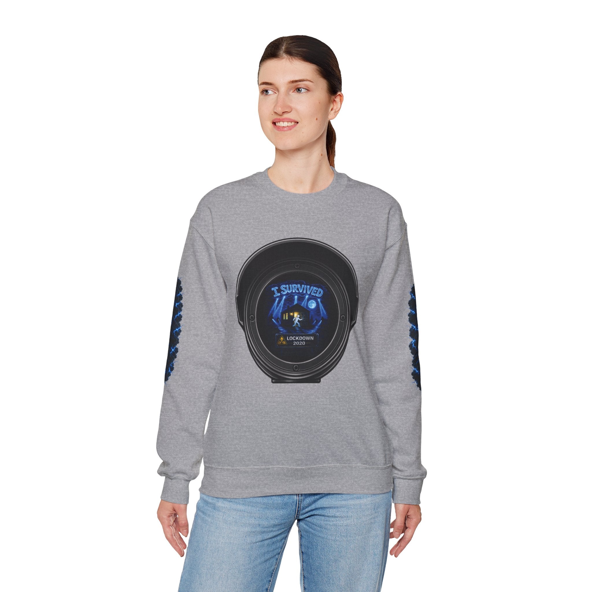 I Survived 2020 — Director's Cut S3:E1 "Quarantine" | Lockdown Edition Documentary Unisex Heavy Blend™ Crewneck Sweatshirt