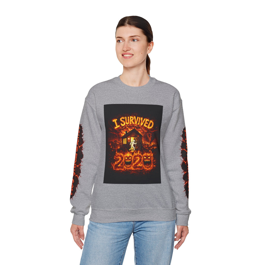 I Survived 2020 — WILDFIRES S2:E3: "The California Wildfires" Memorial Unisex Heavy Blend™ Crewneck Sweatshirt