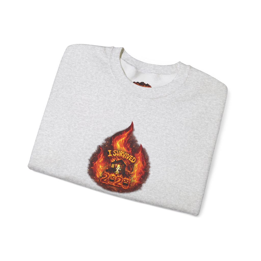 I Survived 2020 — WILDFIRES S2:E4: Director's Cut "Western U.S. Wildfire Season" Memorial Unisex Heavy Blend™ Crewneck Sweatshirt