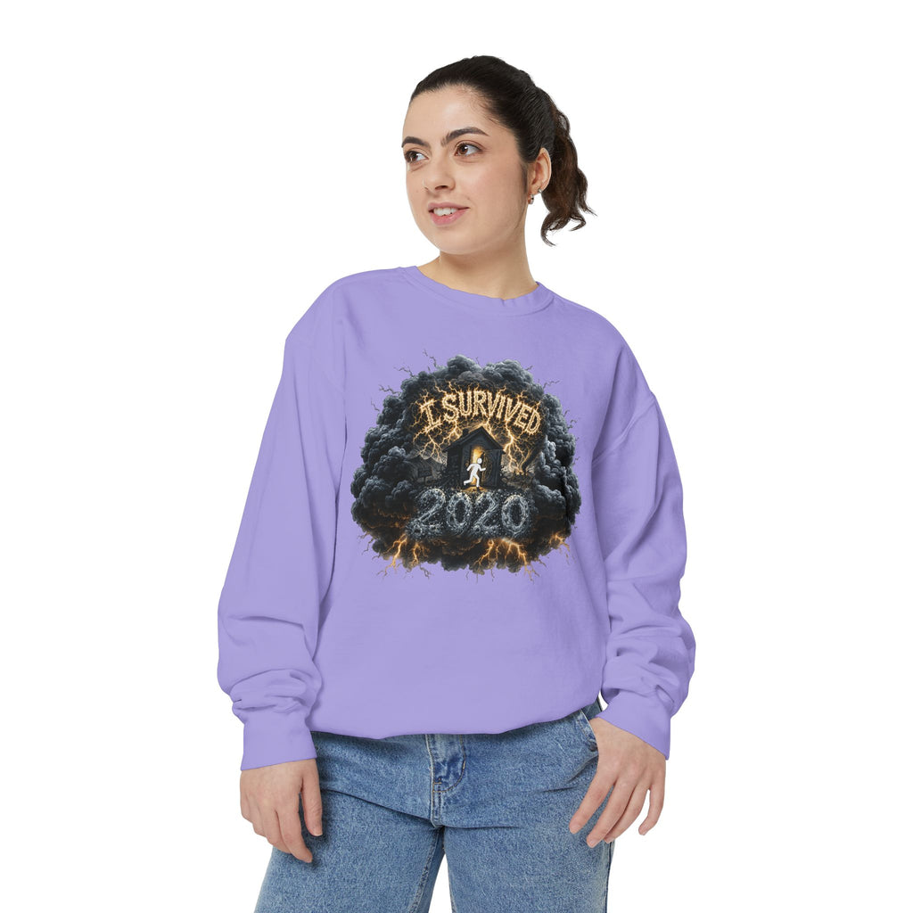 I Survived 2020 — Director's Cut Original Design Teaser Sweatshirt | Season 1 Premiere Drop Unisex Garment-Dyed Sweatshirt