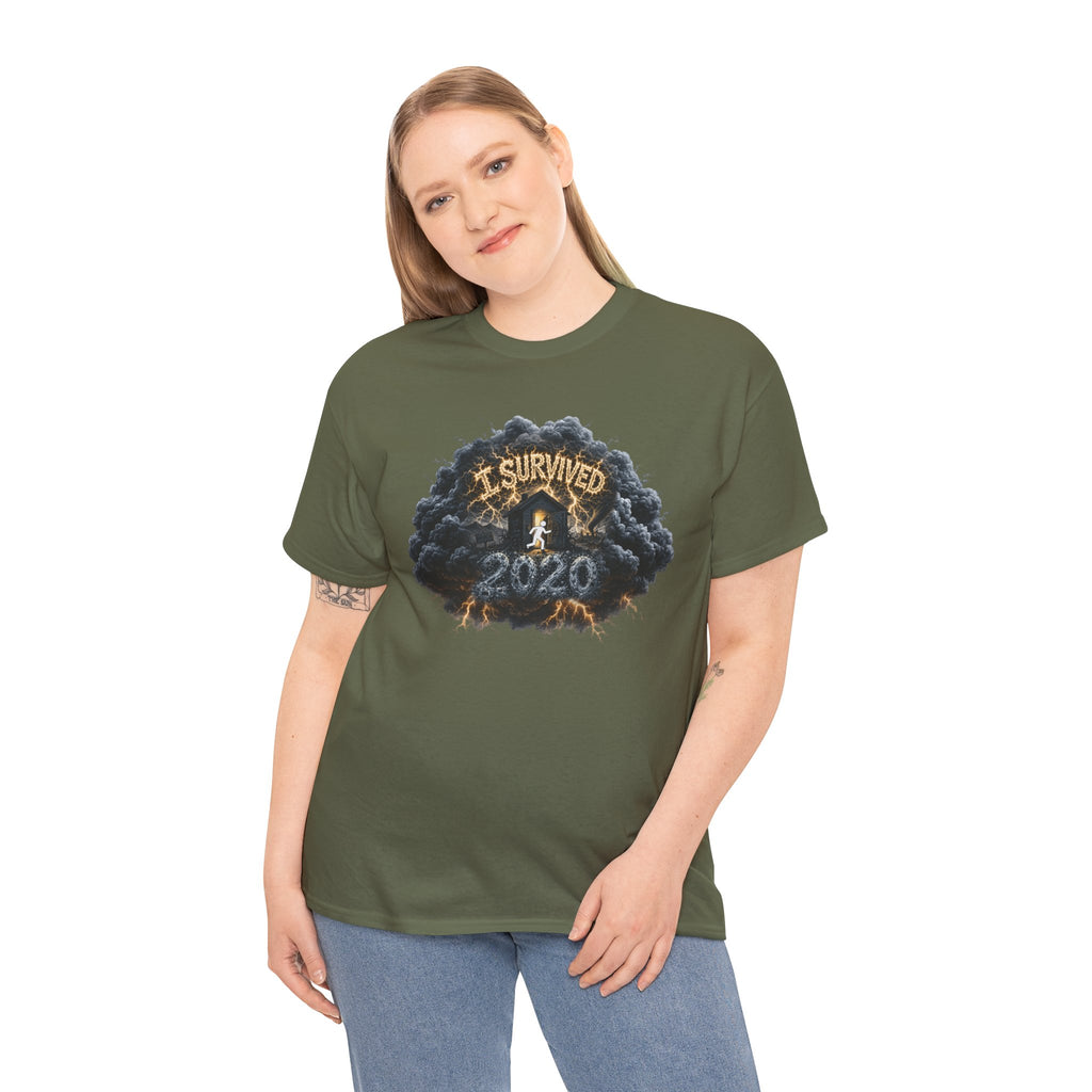 I Survived 2020 —  Deriector's Cut Original Design Teaser Tee | Season 1 Premiere Drop Unisex Heavy Cotton Tee