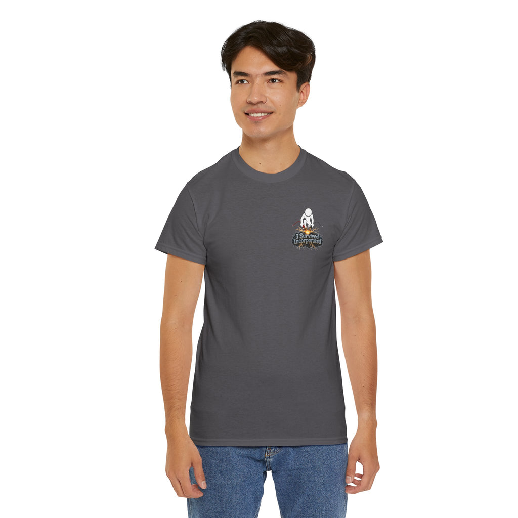 I Survived 2020 — "Please Stand By" Test Pattern Tee Summer Premier Unisex Heavy Cotton Tee