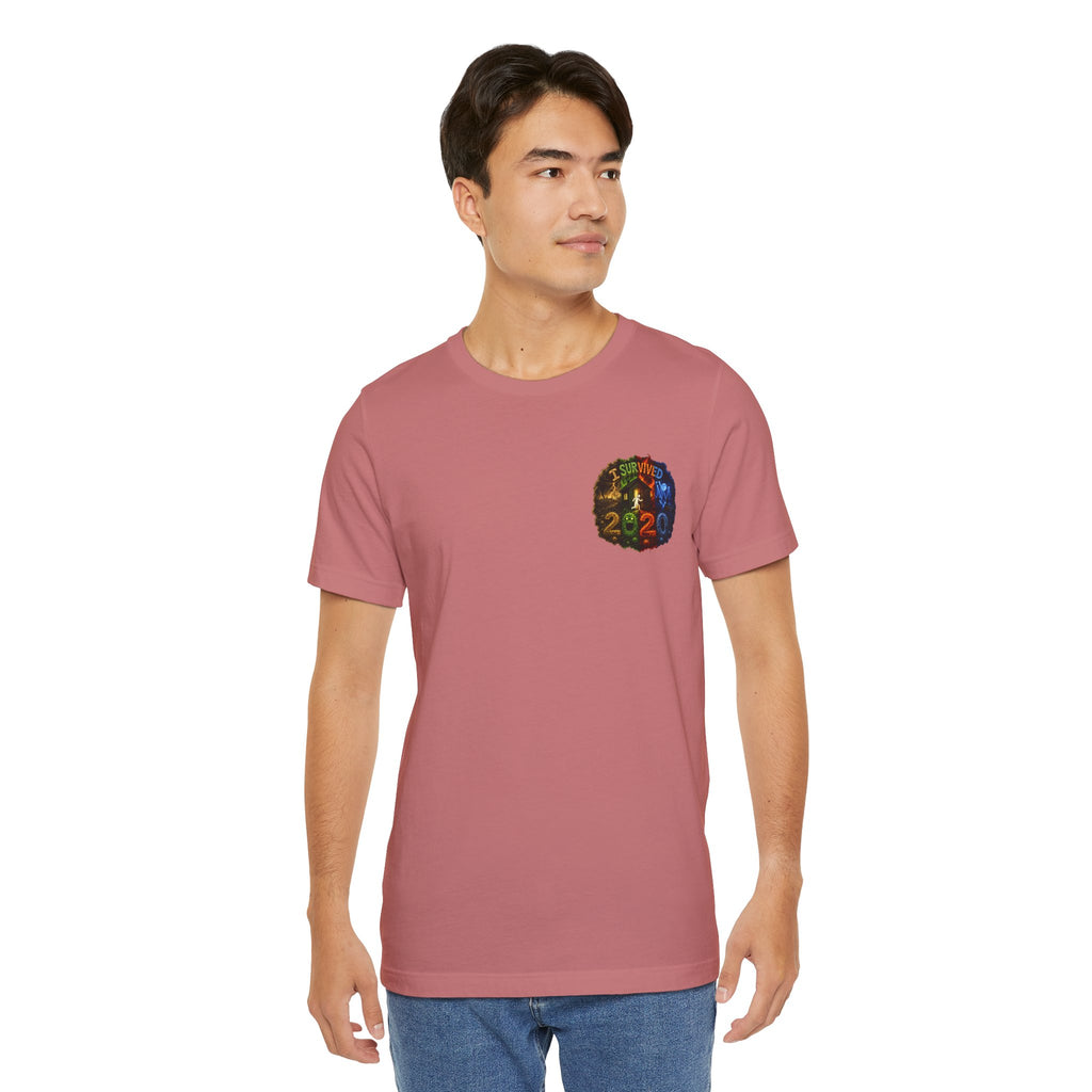 I Survived 2020 — "No Signal" Test Pattern Tee Alien Broadcast Finale Summer Premiere Unisex Jersey Short Sleeve Tee