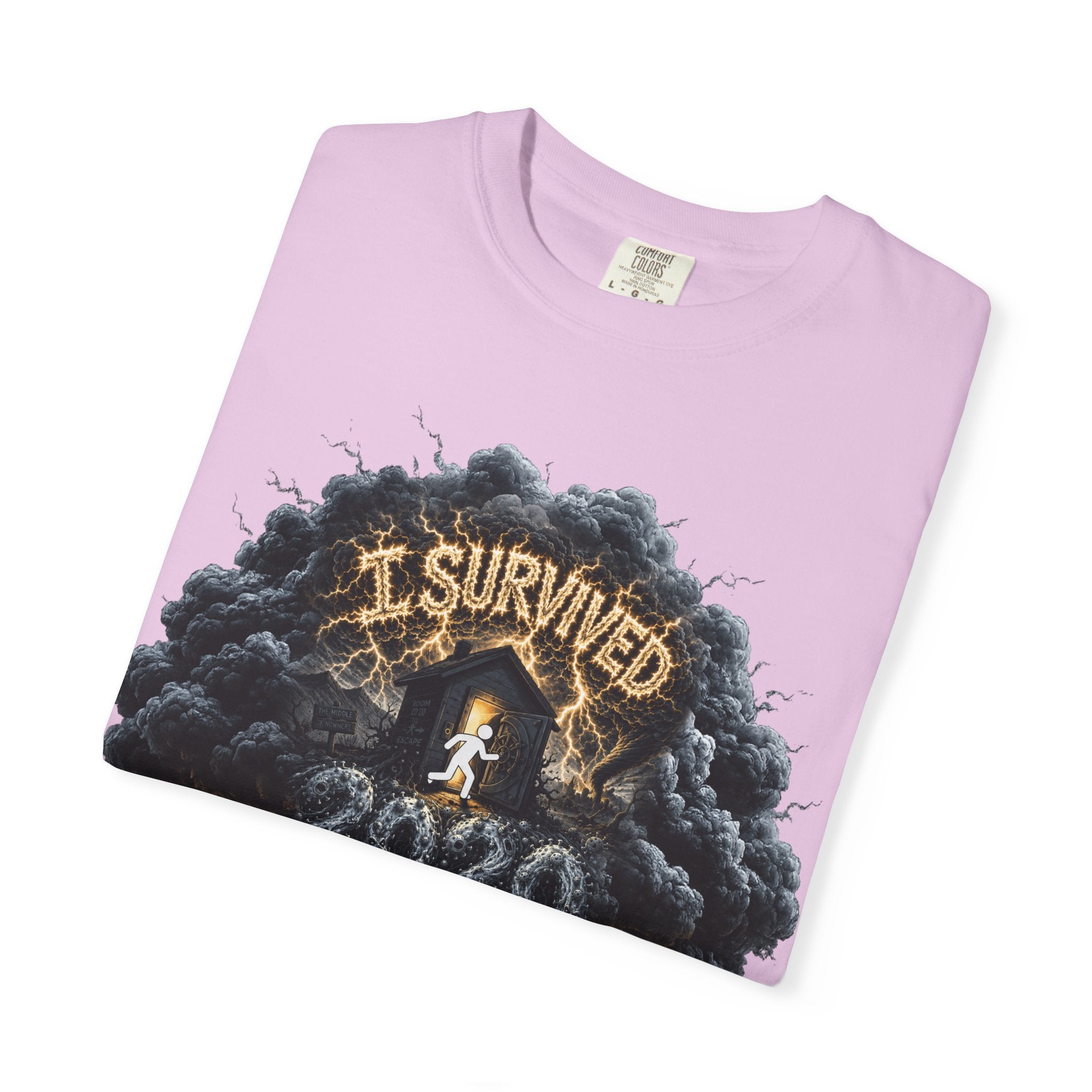 I Survived 2020 — Original Design Teaser Tee | Season 1 Premiere Drop Unisex Garment-Dyed T-shirt