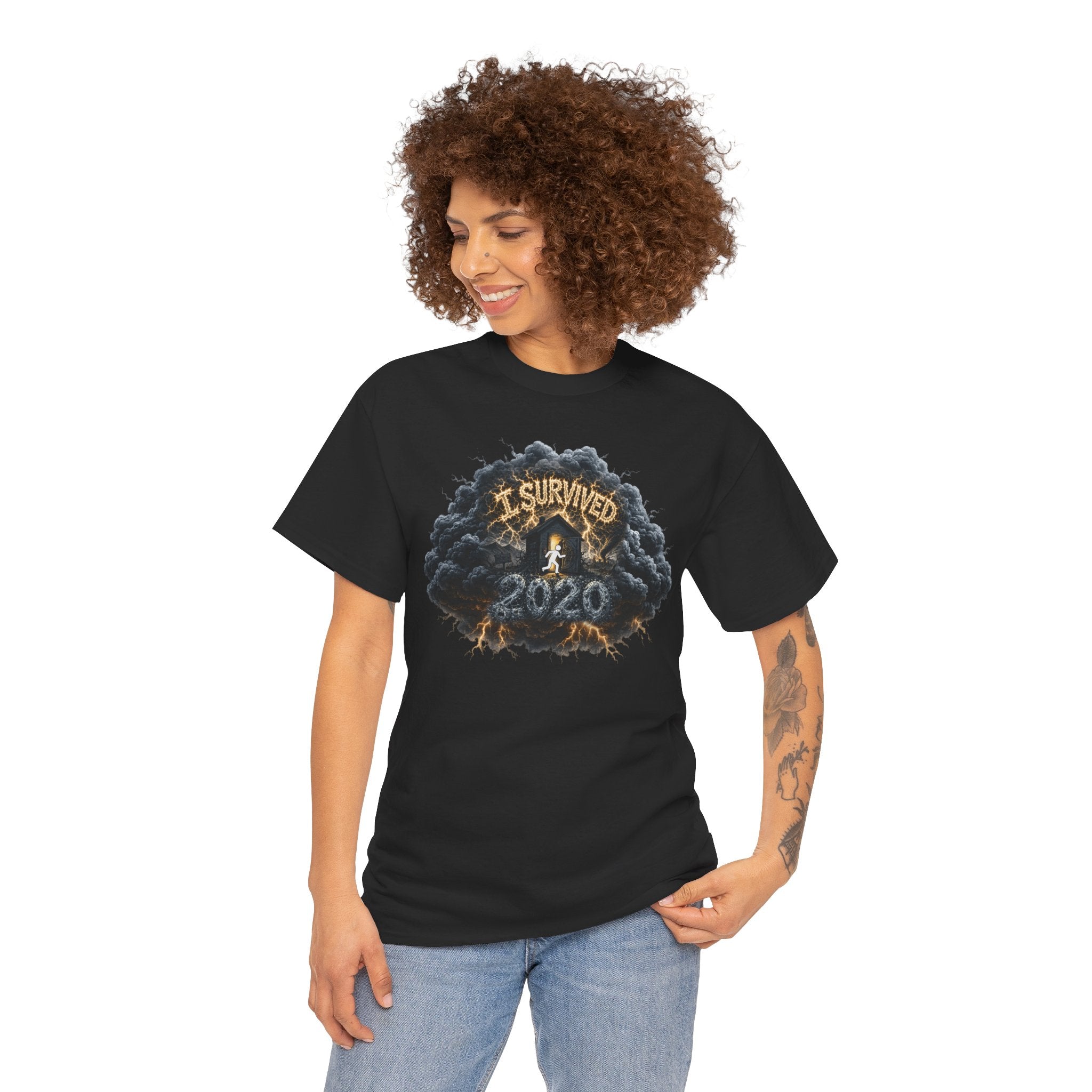 I Survived 2020 — Director's Cut Original Design Teaser Tee | Season 1 Premiere Drop Unisex Heavy Cotton Tee