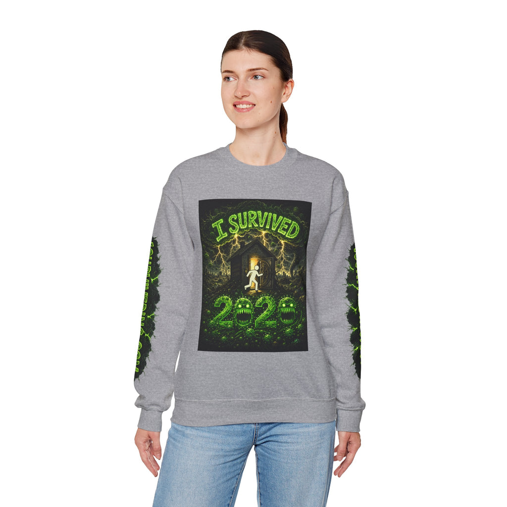 I Survived 2020 — PANDEMIC S1:E1: "COVID-19: The Coronavirus" Unisex Heavy Blend™ Crewneck Sweatshirt