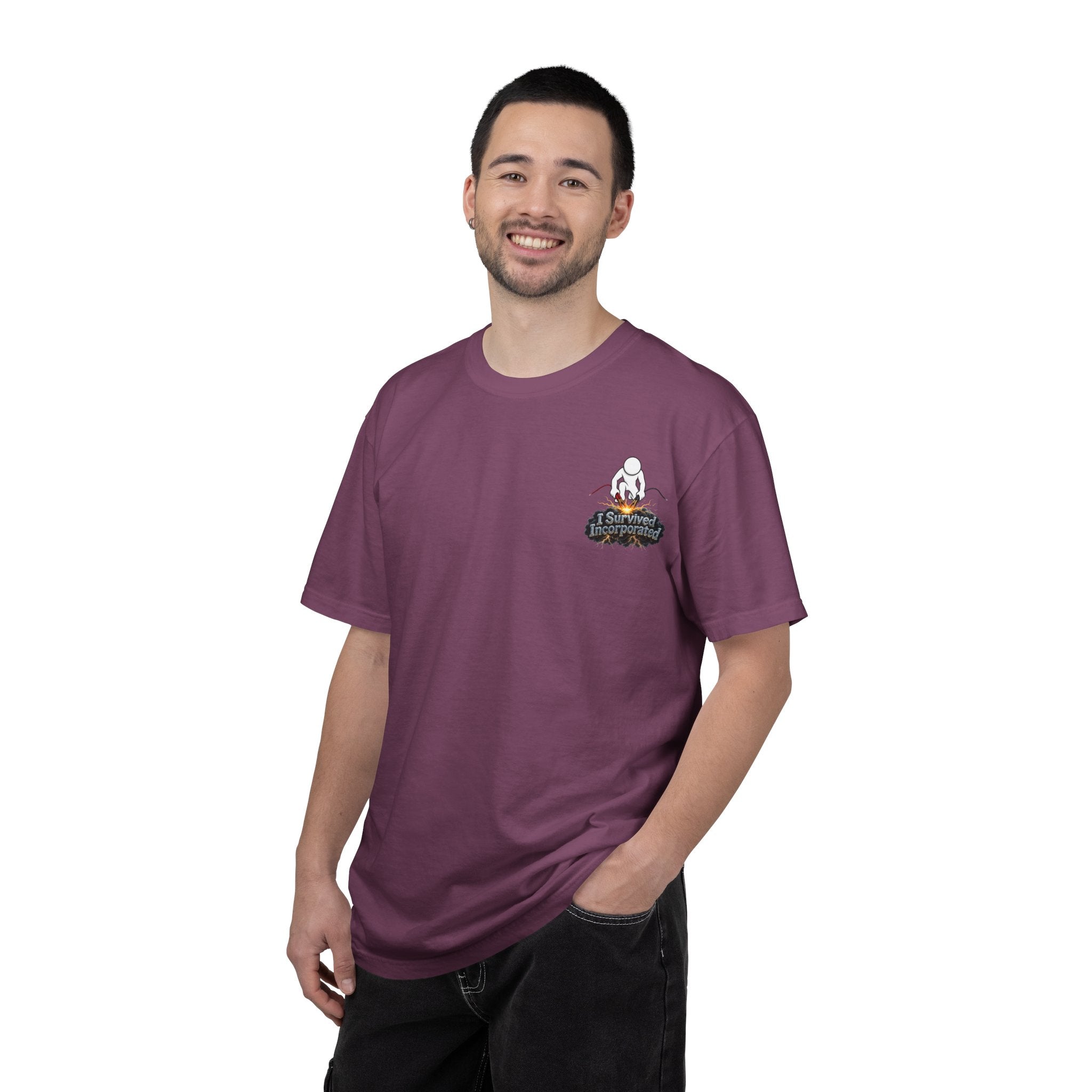 I Survived 2020 — "Please Stand By" Test Pattern Tee Summer Premier Unisex Garment-Dyed T-shirt