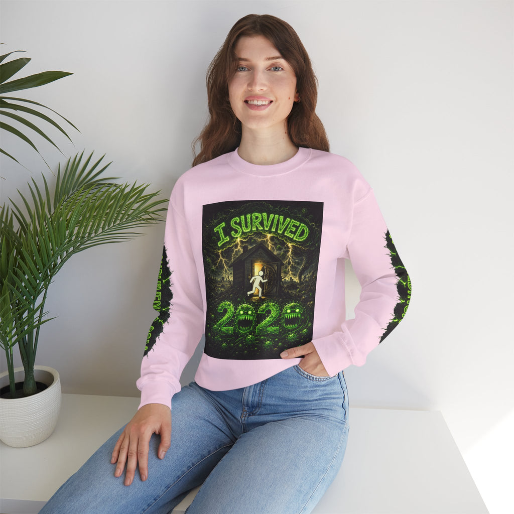 I Survived 2020 — PANDEMIC S1:E2: "The Coming of COVID" Unisex Heavy Blend™ Crewneck Sweatshirt