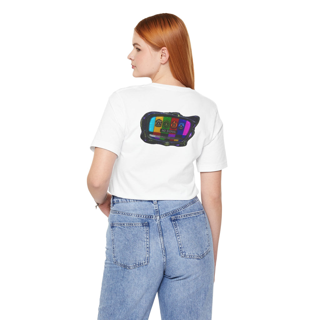 I Survived 2020 — "No Signal" Test Pattern Tee Alien Broadcast Finale Summer Premiere Unisex Jersey Short Sleeve Tee