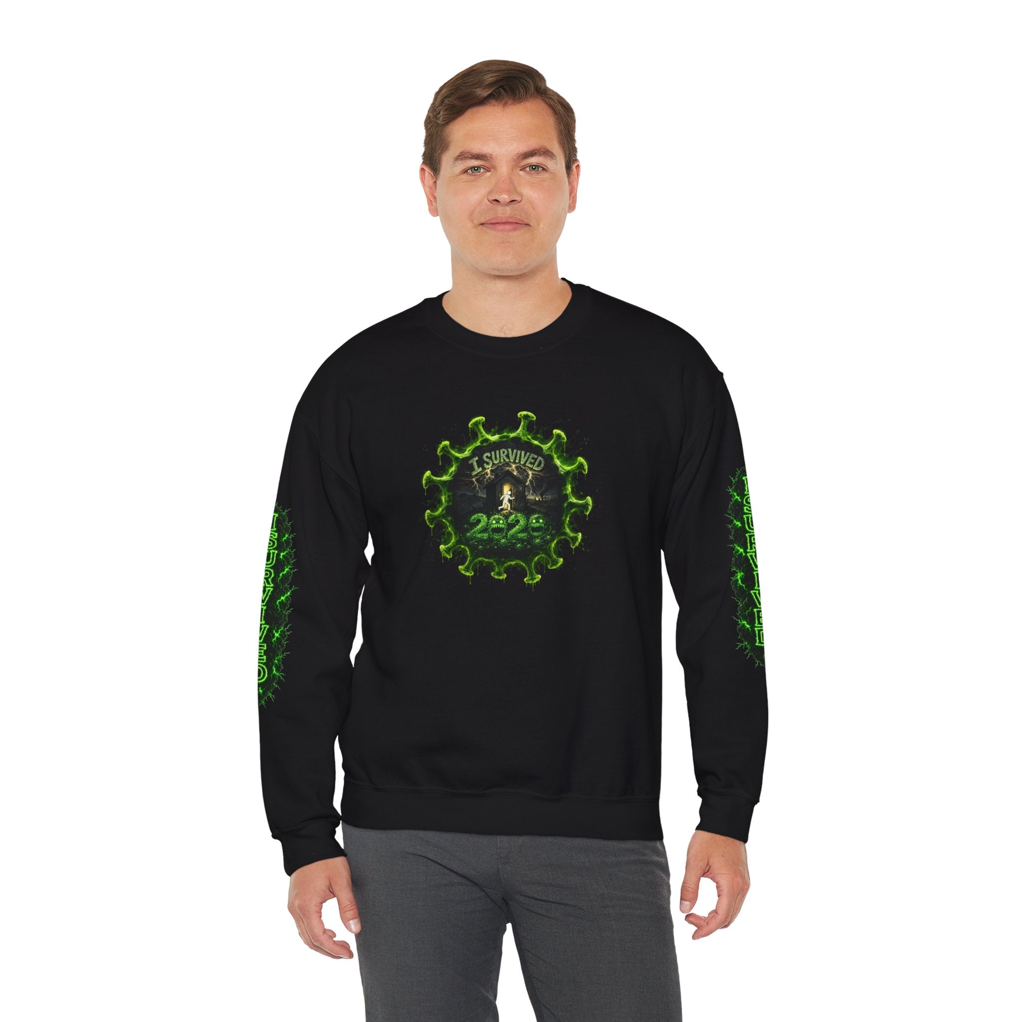 I Survived 2020 — PANDEMIC S1:E2: Director's Cut "The Coming of COVID" Unisex Heavy Blend™ Crewneck Sweatshirt