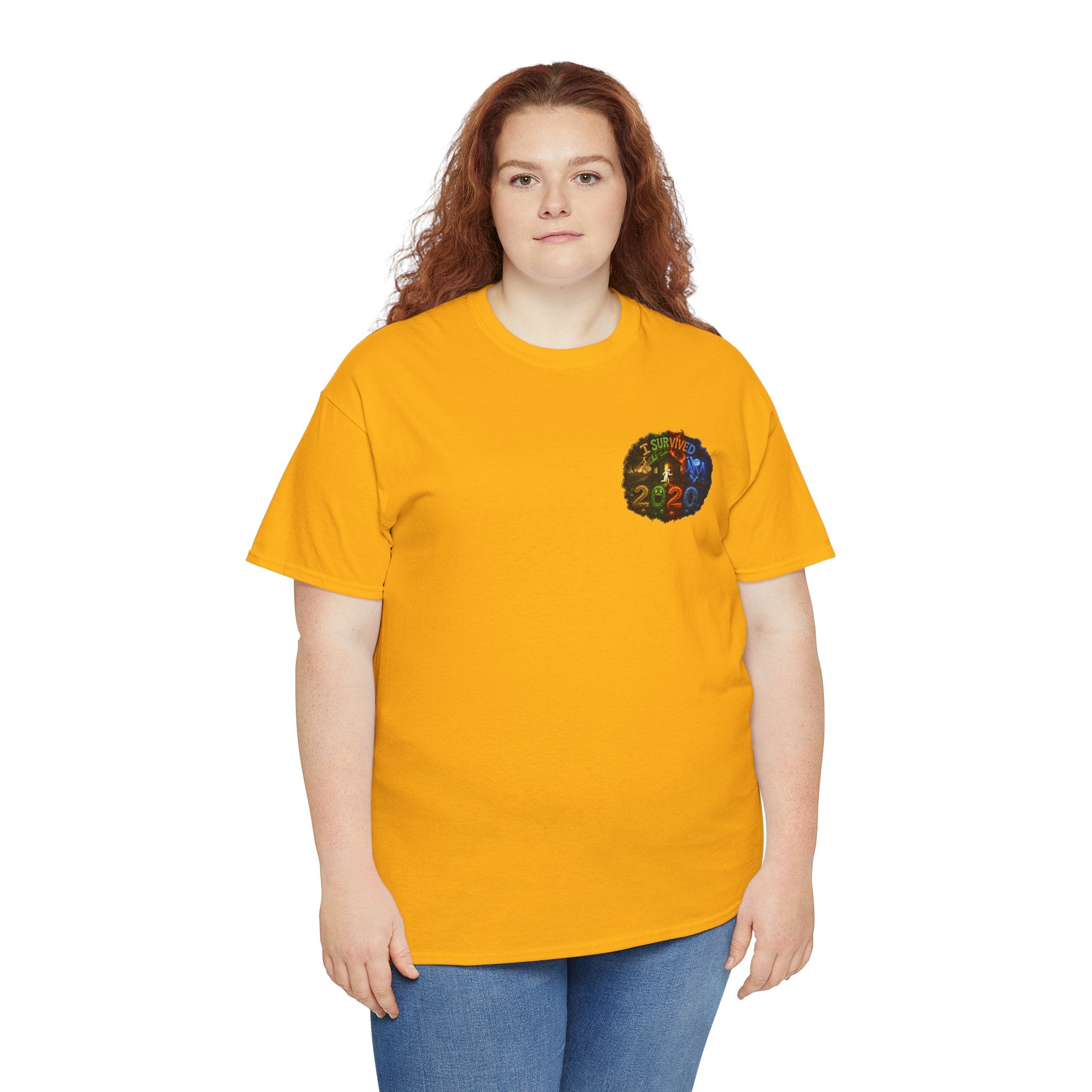 I Survived 2020 — "No Signal" Test Pattern Tee Alien Broadcast Finale Summer Premiere Unisex Heavy Cotton Tee