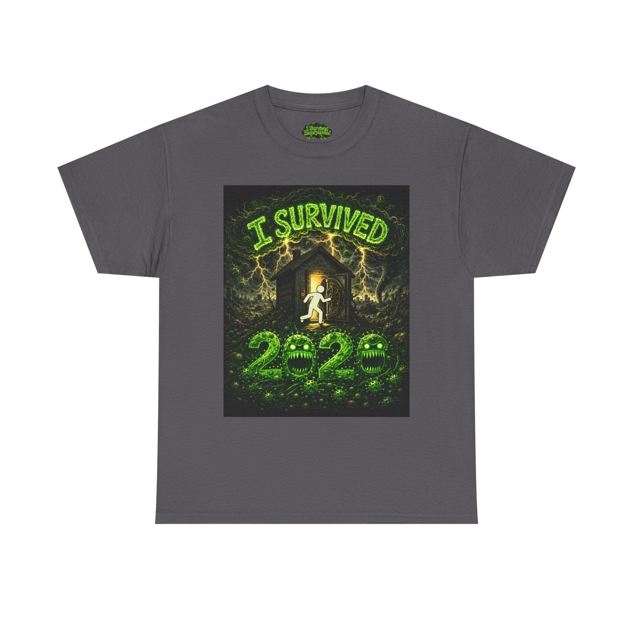 I Survived 2020 — S1:E1 "COVID-19: The Coronavirus" | Pandemic Edition Unisex Heavy Cotton Tee