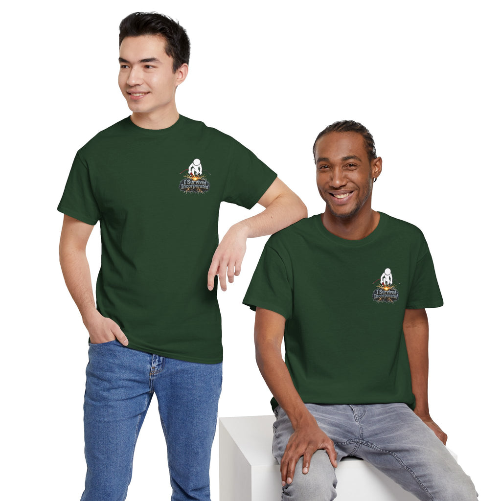 I Survived 2020 — "Please Stand By" Test Pattern Tee Summer Premier Unisex Heavy Cotton Tee