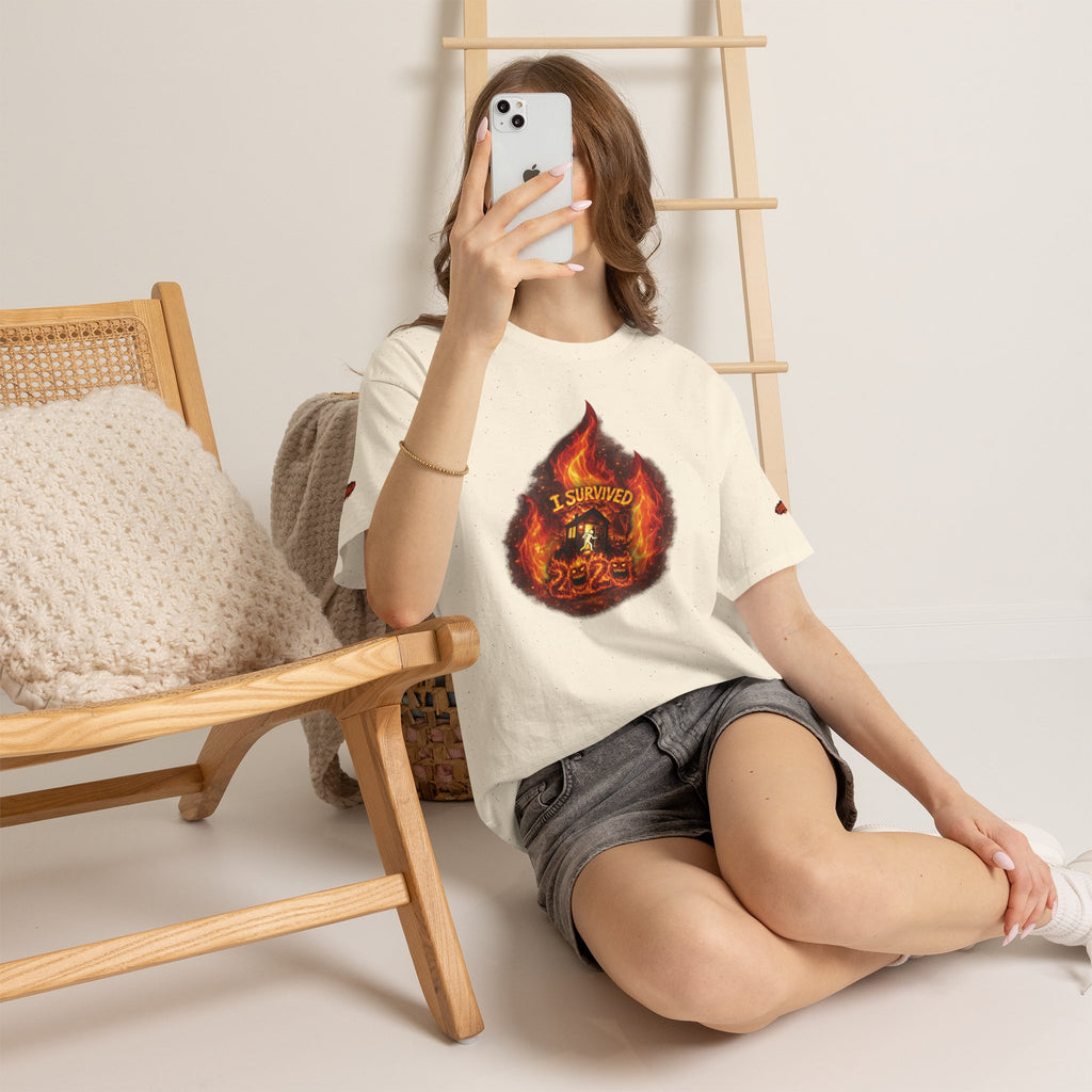 I Survived 2020 — Director's Cut S2:E3 "The California Wildfires" | Wildfire Edition Memorial Unisex Heavy Cotton Tee (SPECIAL EDITION)