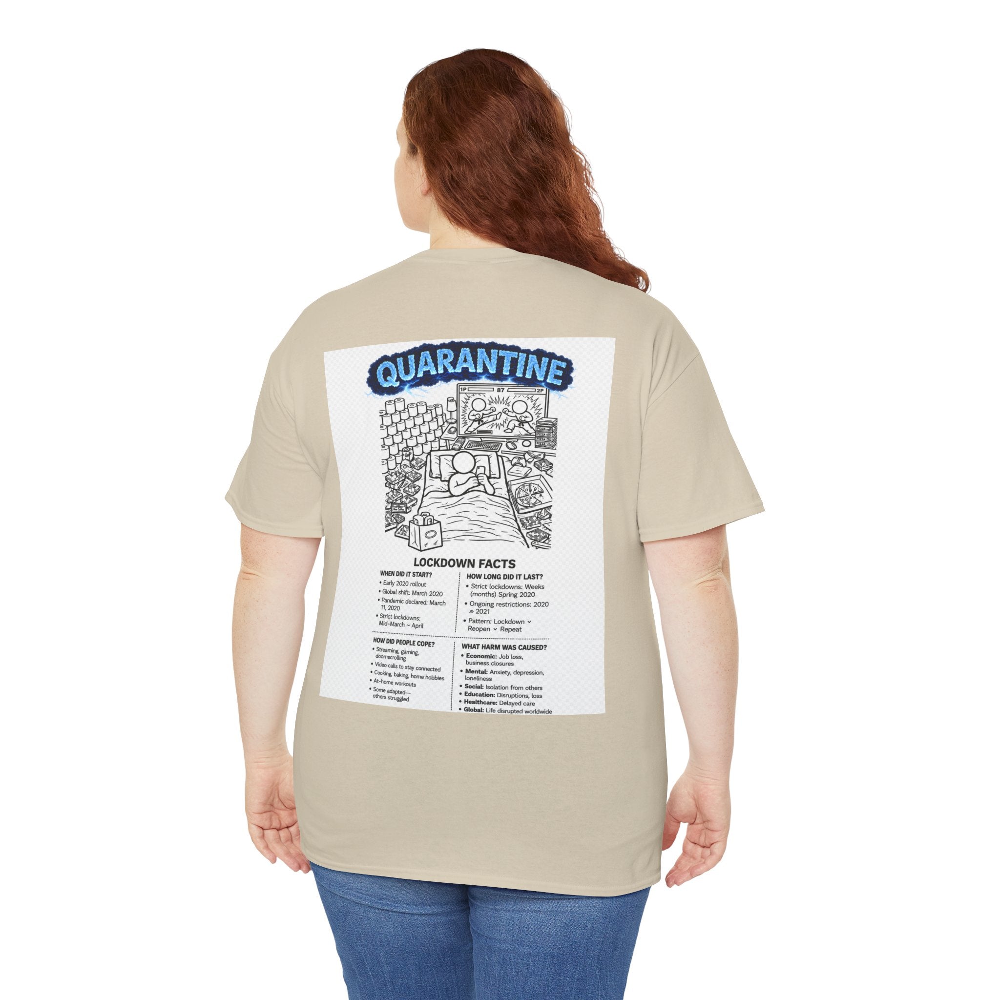 Copy of  I Survived 2020 — S3:E1 "Quarantine" | Lockdown Edition Documentary Unisex Heavy Cotton Tee