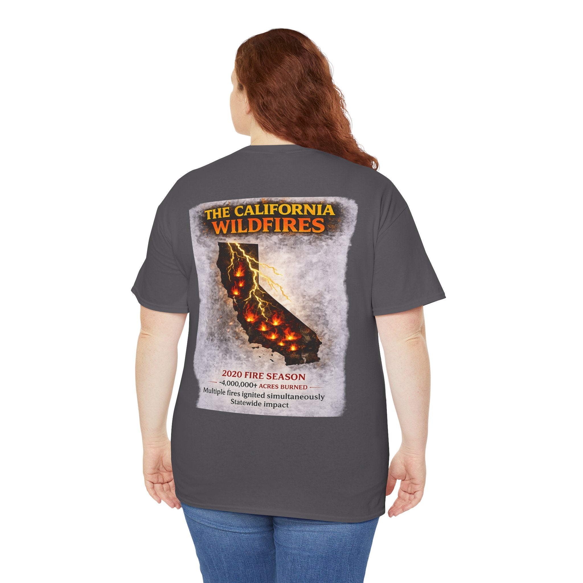 I Survived 2020 — S2:E3 "The California Wildfires" | Wildfire Edition Memorial Unisex Heavy Cotton Tee