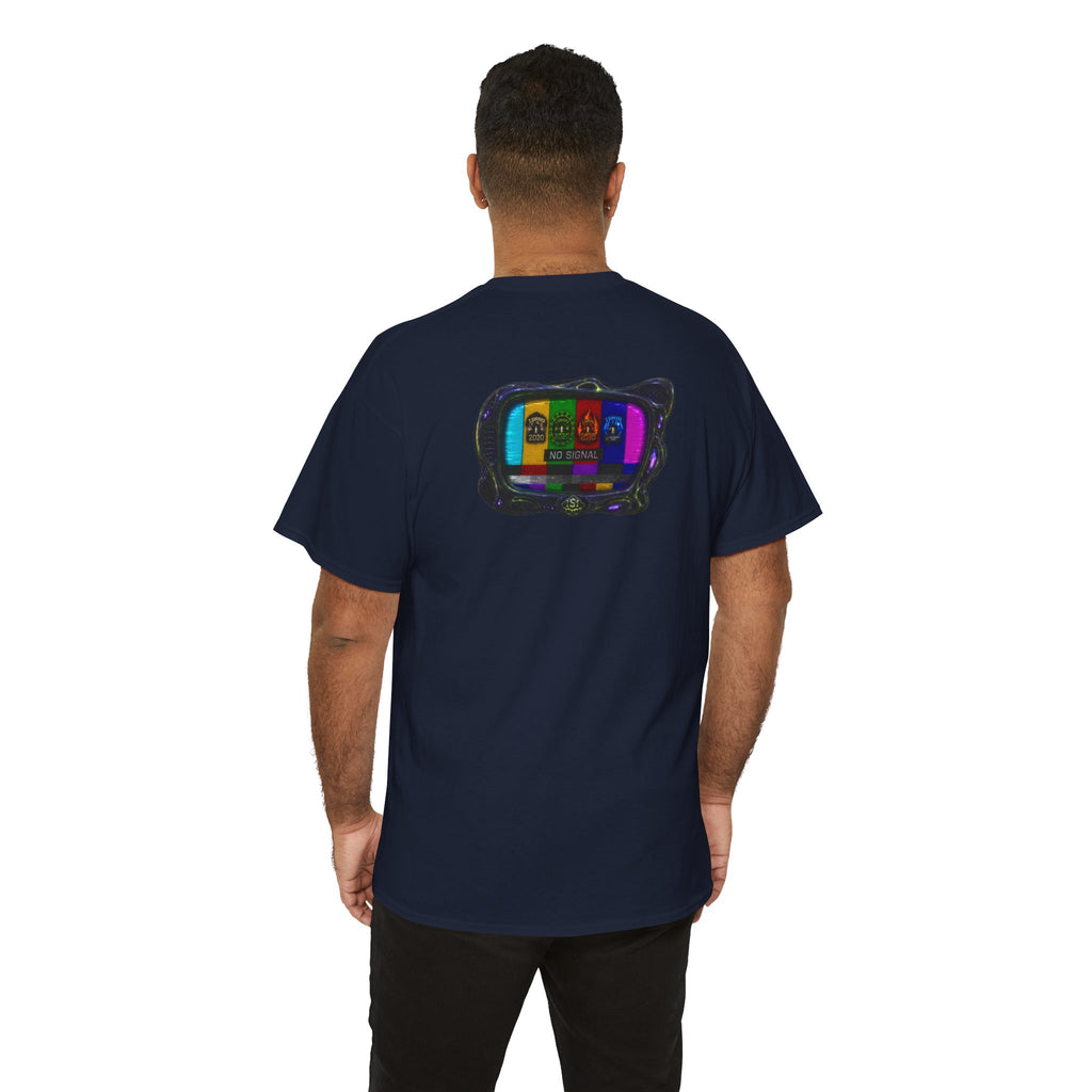 I Survived 2020 — "No Signal" Test Pattern Tee Alien Broadcast Finale Summer Premiere Unisex Heavy Cotton Tee