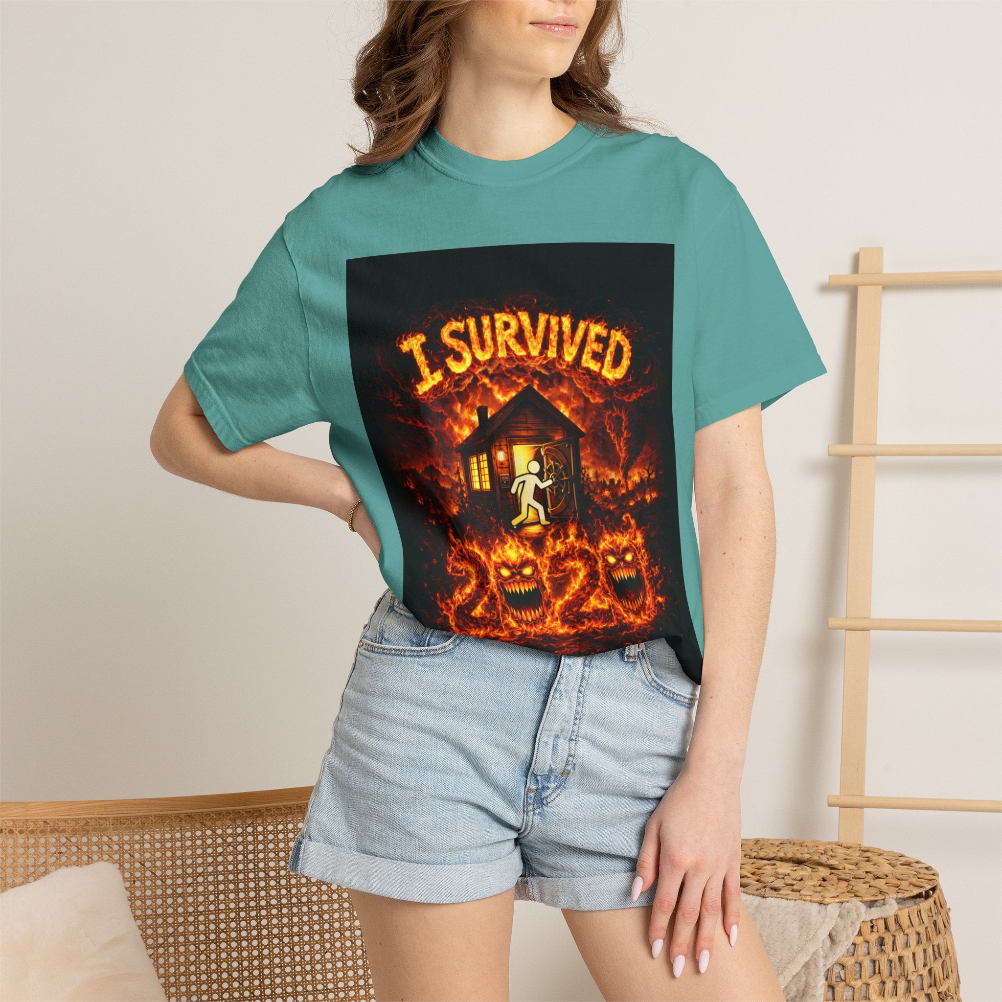 I Survived 2020 — S2:E4 "Western U.S. Wildfire Season" | Mid-Season Finale Pt. 1 | Wildfire Edition Memorial Unisex Garment-Dyed T-shirt