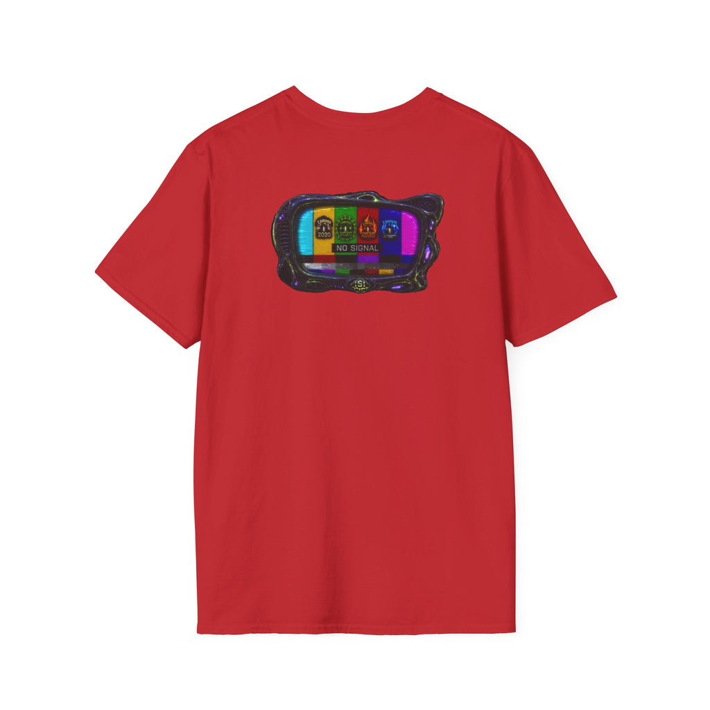 I Survived 2020 — "No Signal" Test Pattern Tee Alien Broadcast Finale Summer Premiere Unisex Softstyle T-Shirt