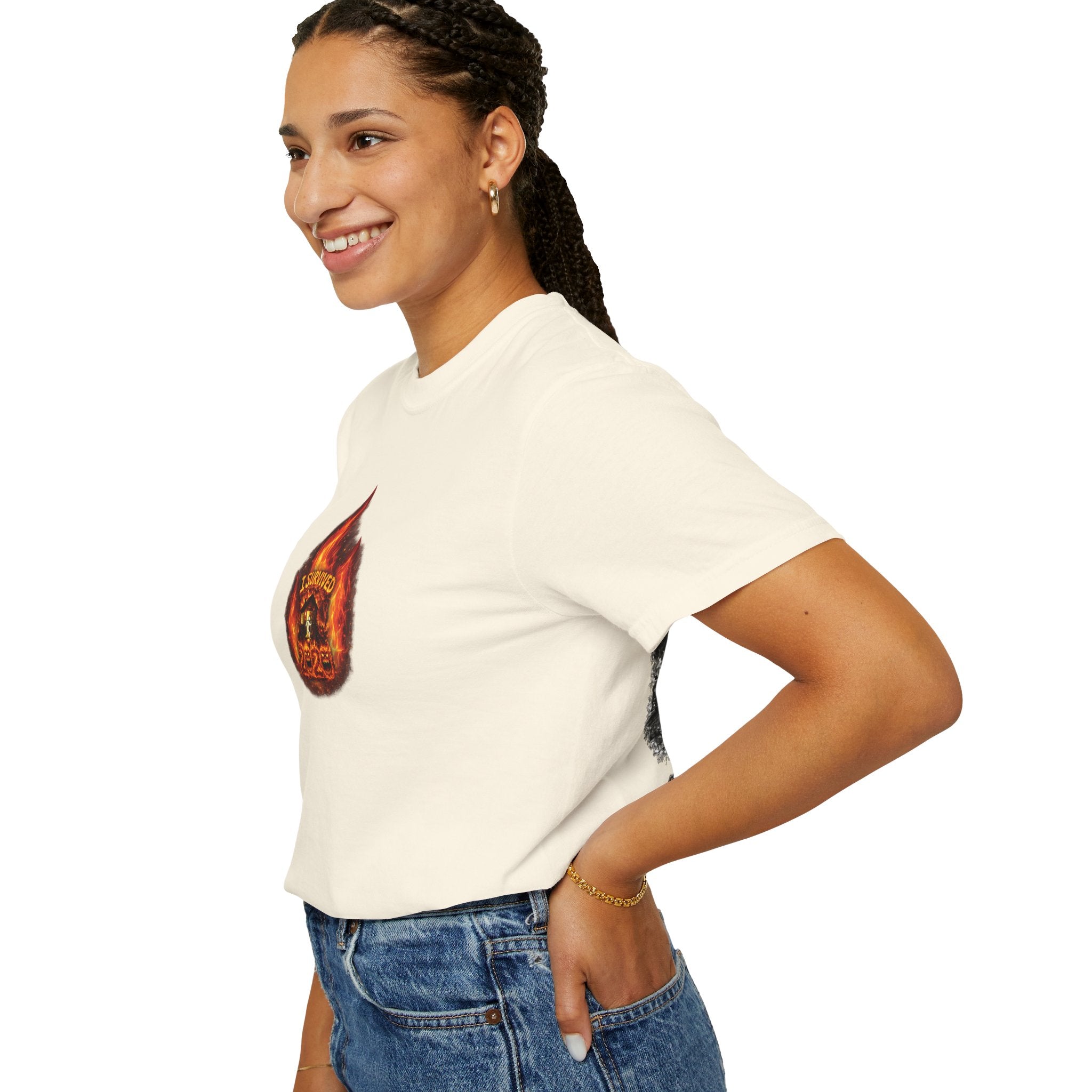 I Survived 2020 — WILDFIRES S2:E2: Director's Cut "The Bobcat Fire" Memorial Unisex Garment-Dyed T-shirt