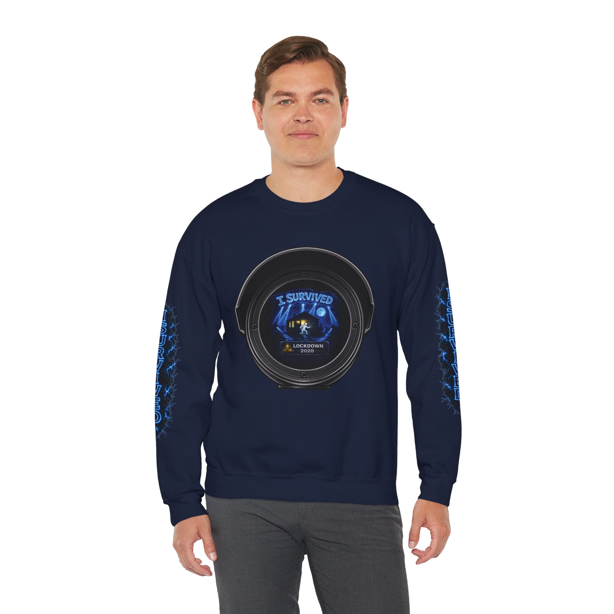 I Survived 2020 — Director's Cut S3:E3 "Remote Schooling" | Lockdown Edition Documentary Unisex Heavy Blend™ Crewneck Sweatshirt