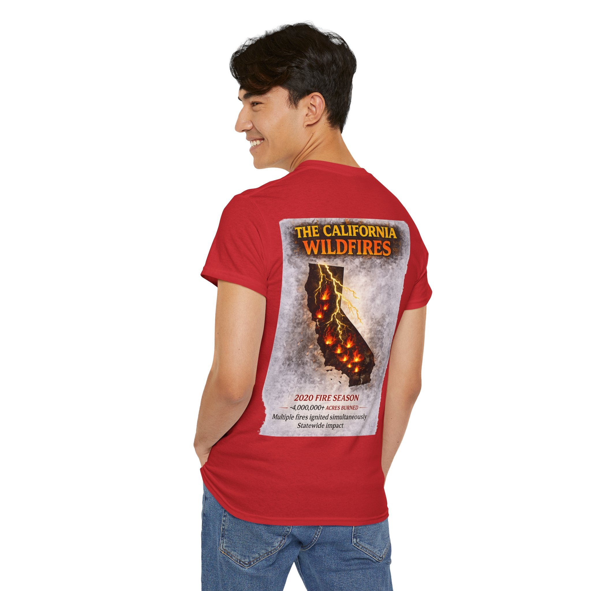 I Survived 2020 — WILDFIRES S2:E3: Director's Cut "The California Wildfires" Memorial Unisex Heavy Cotton Tee