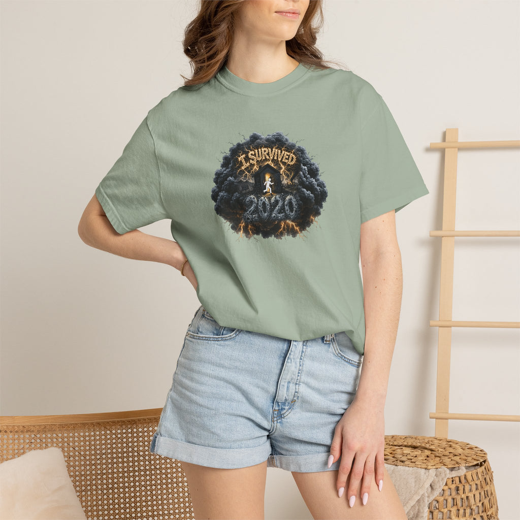 I Survived 2020 — Original PILOT Design: Director's Cut Unisex Garment-Dyed T-shirt