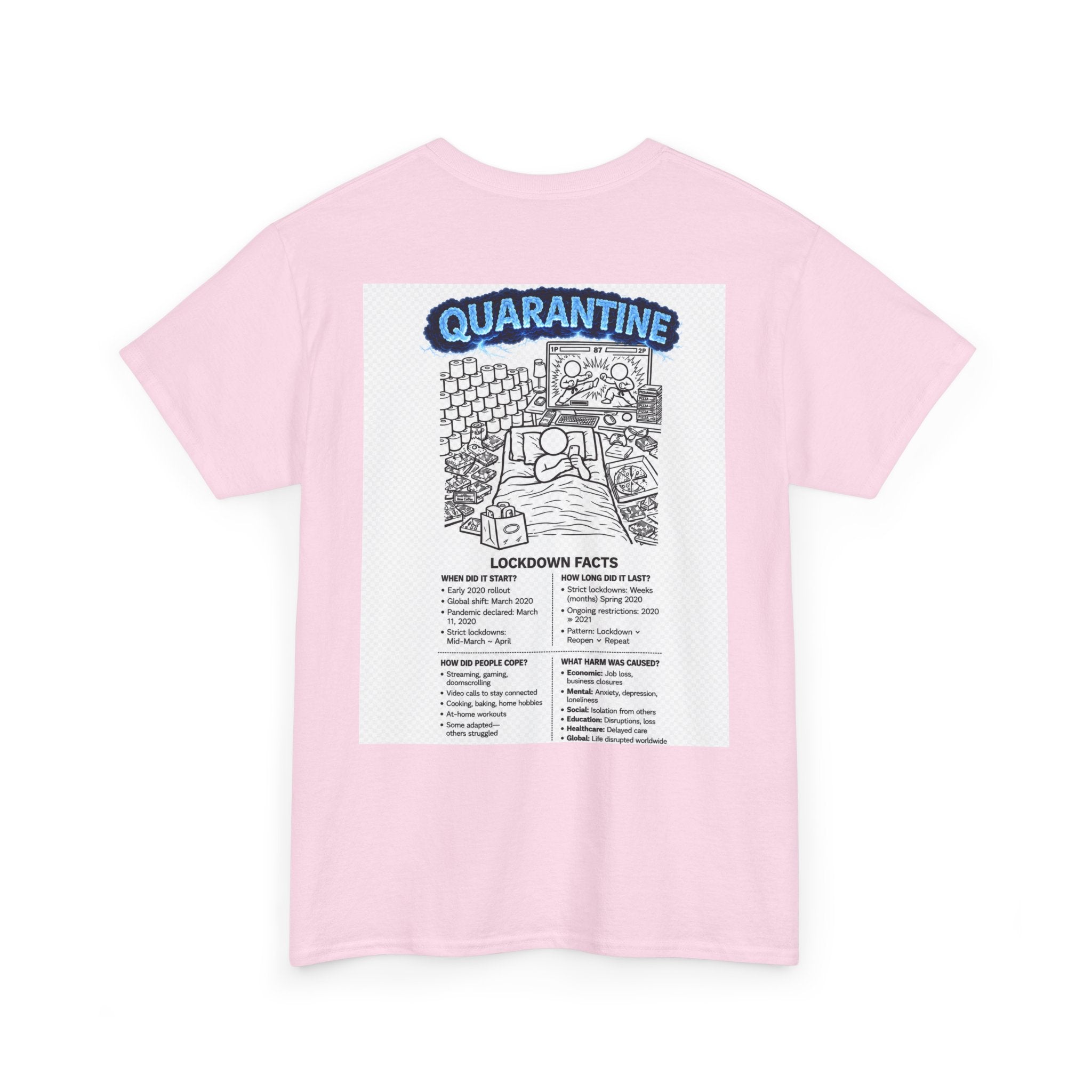 Copy of  I Survived 2020 — S3:E1 "Quarantine" | Lockdown Edition Documentary Unisex Heavy Cotton Tee