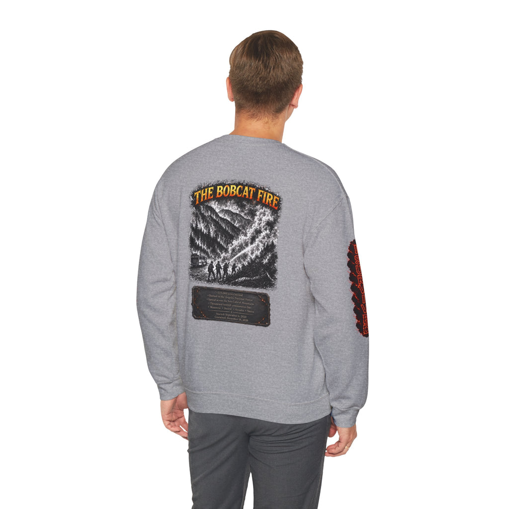 I Survived 2020 — WILDFIRES S2:E2: Director's Cut "The Bobcat Fire" Memorial Unisex Heavy Blend™ Crewneck Sweatshirt