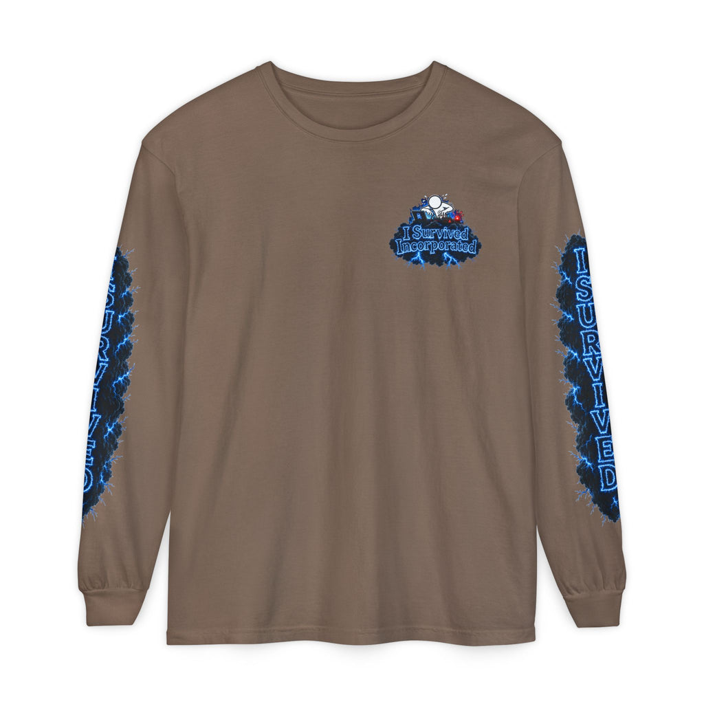 I Survived 2020 — "Please Stand By" Test Pattern Tee Lockdown Special Edition Summer Exclusive Unisex Garment-Dyed Long Sleeve T-Shirt