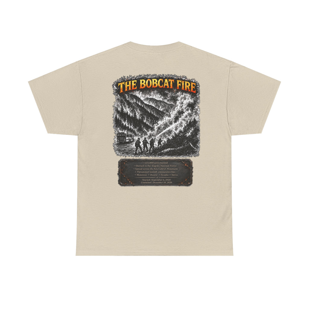I Survived 2020 — WILDFIRES S2:E2: "The Bobcat Fire" Memorial Unisex Heavy Cotton Tee