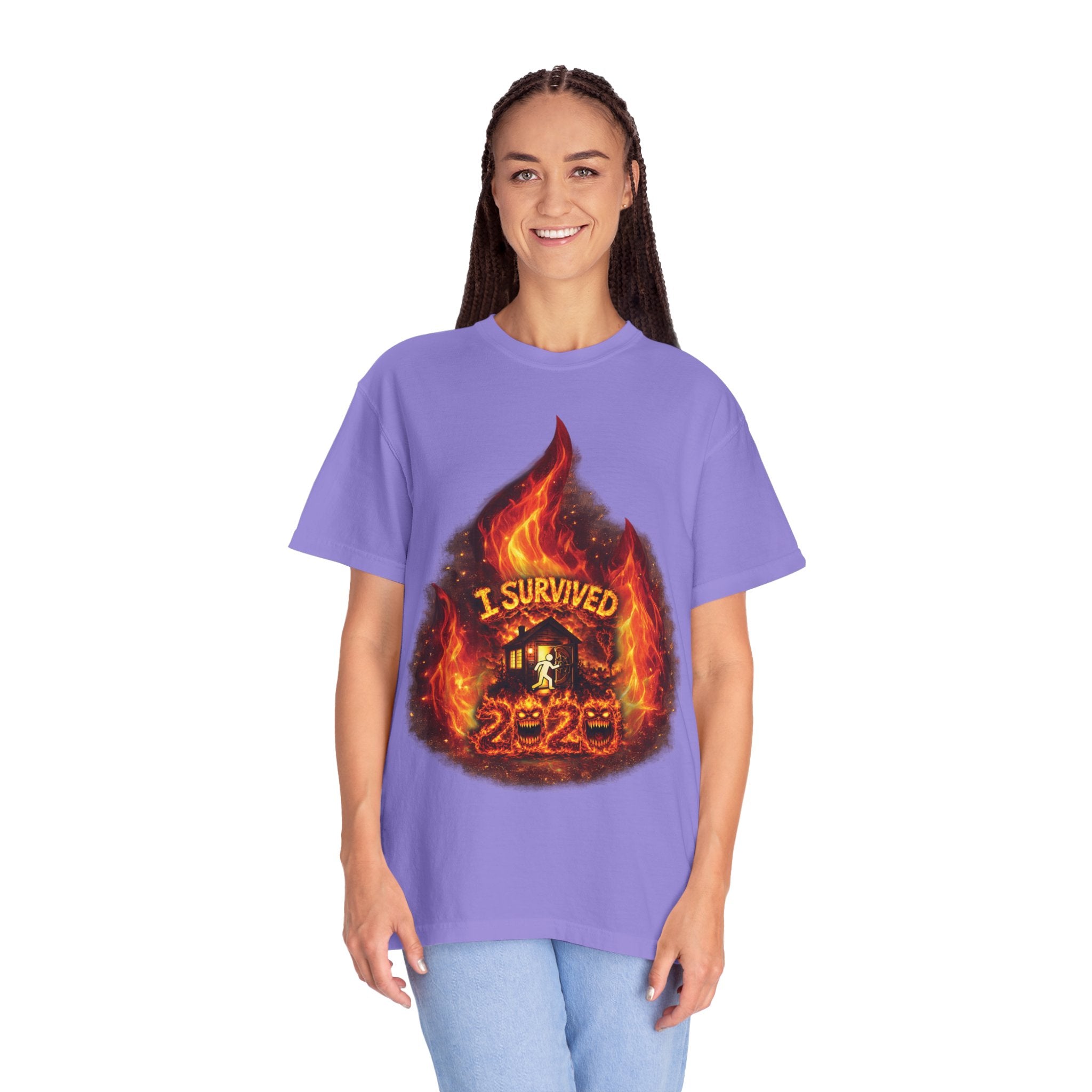 I Survived 2020 — Director's Cut S2:E4 "Western U.S. Wildfire Season" | Mid-Season Finale Pt. 1 | Wildfire Edition Memorial Unisex Garment-Dyed T-shirt