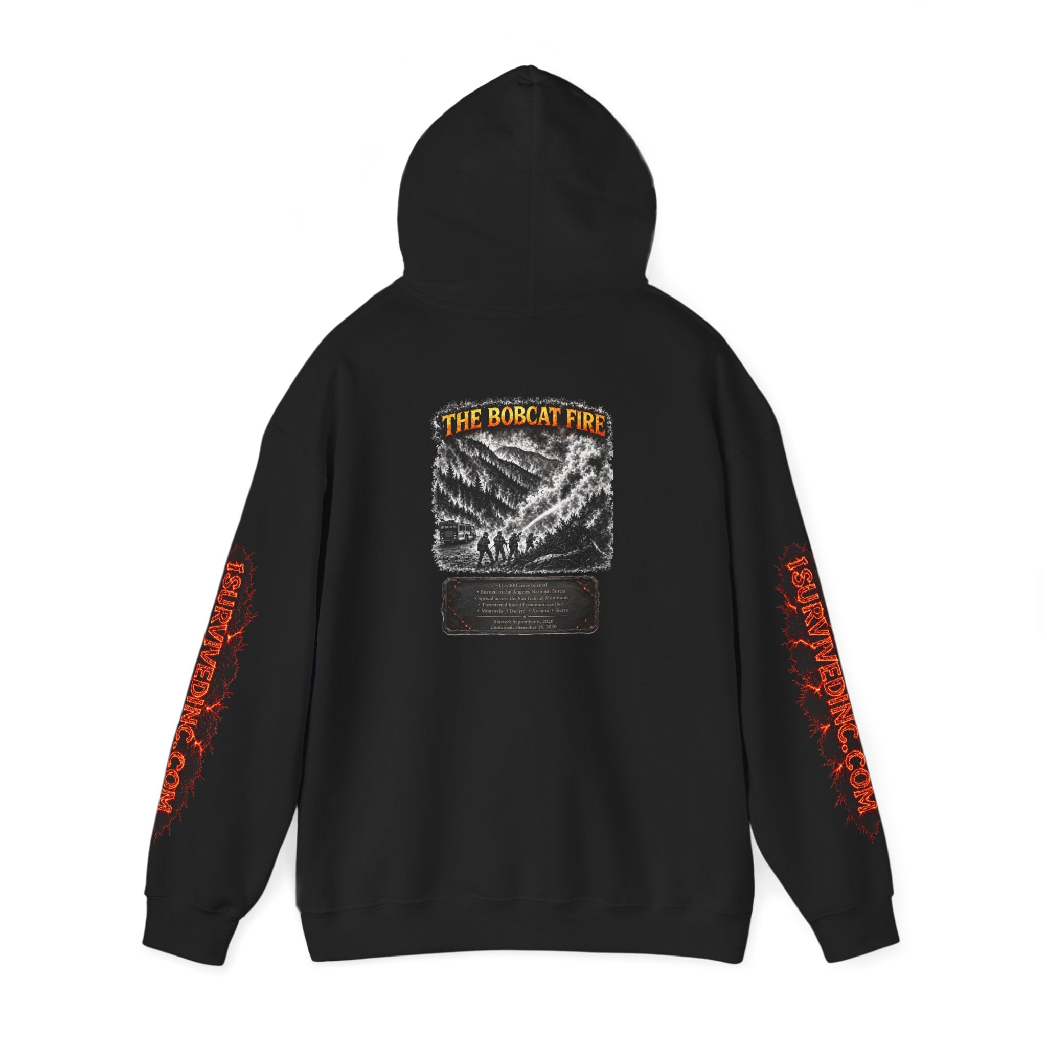 I Survived 2020 — WILDFIRES S2:E2: "The Bobcat Fire" Memorial Hoodie