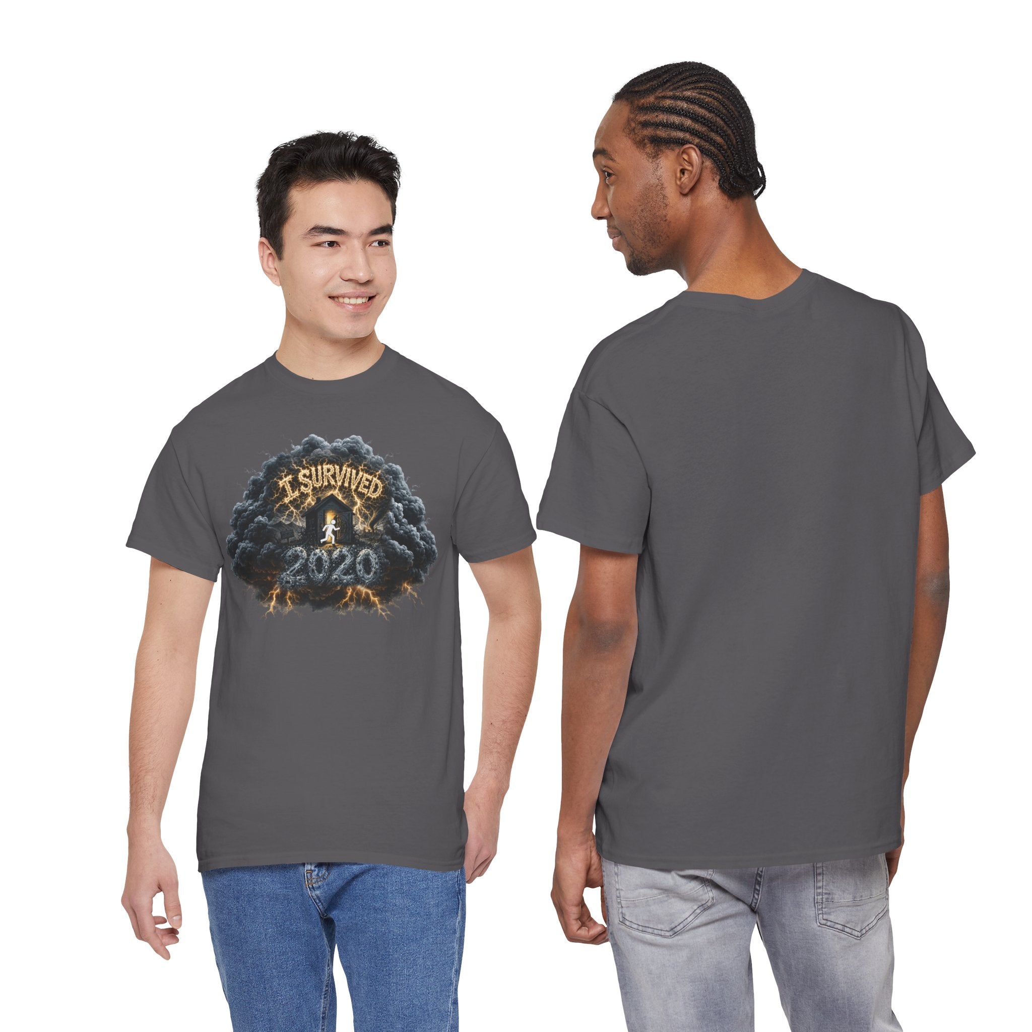 I Survived 2020 — Director's Cut Original Design Teaser Tee | Season 1 Premiere Drop Unisex Heavy Cotton Tee