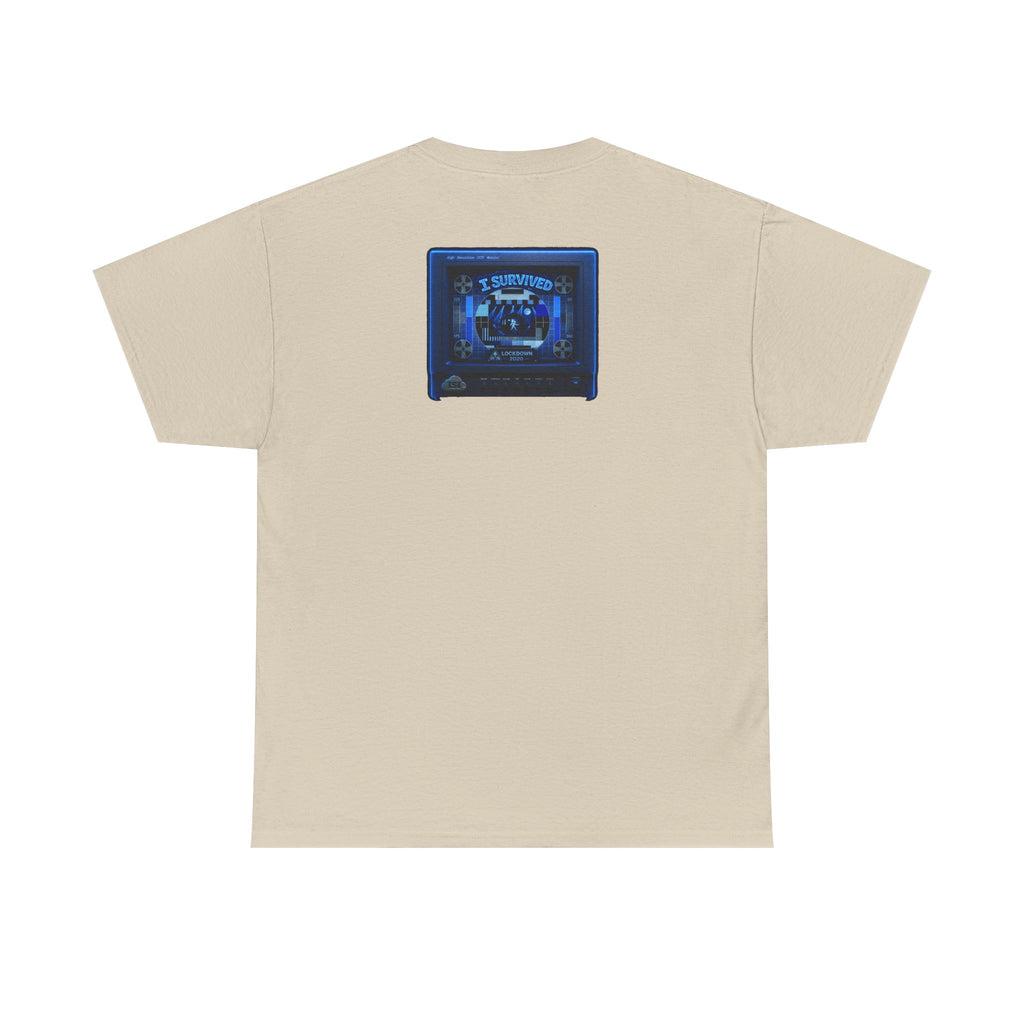 I Survived 2020 — "Please Stand By" Test Pattern Tee Lockdown Surveillance Edition Summer Exclusive Unisex Heavy Cotton Tee