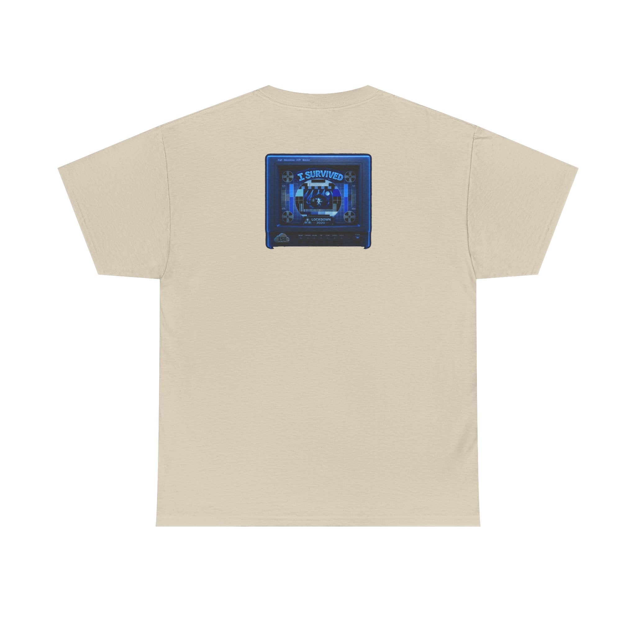 I Survived 2020 — "Please Stand By" Test Pattern Tee Lockdown Surveillance Edition Summer Exclusive Unisex Heavy Cotton Tee