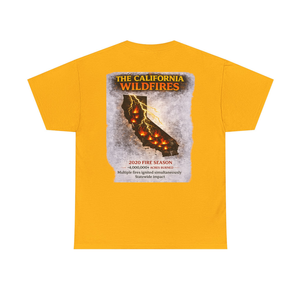 I Survived 2020 — Director's Cut S2:E3 "The California Wildfires" | Wildfire Edition Memorial Unisex Heavy Cotton Tee
