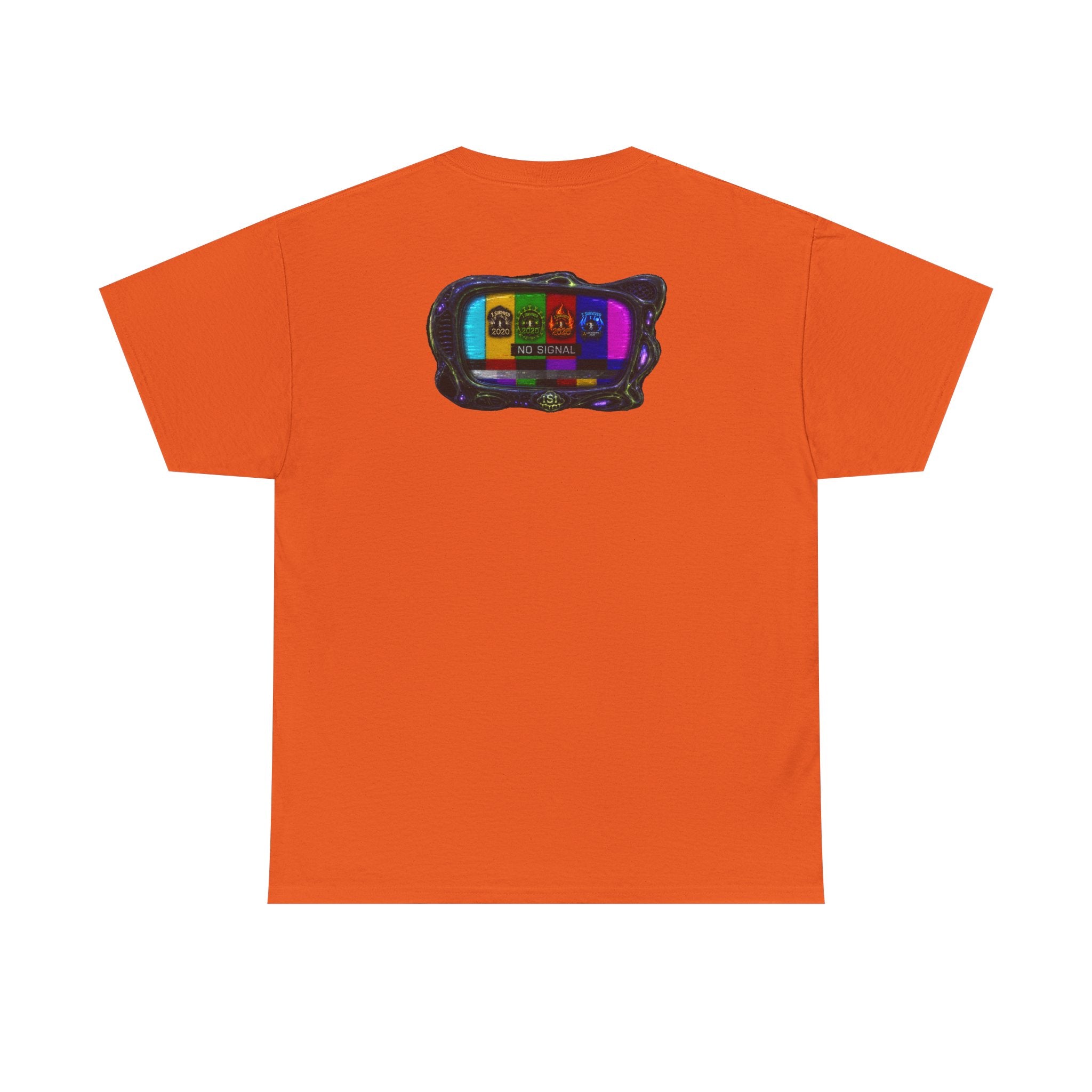 I Survived 2020 — "No Signal" Test Pattern Tee Alien Broadcast Finale Summer Premiere Unisex Heavy Cotton Tee