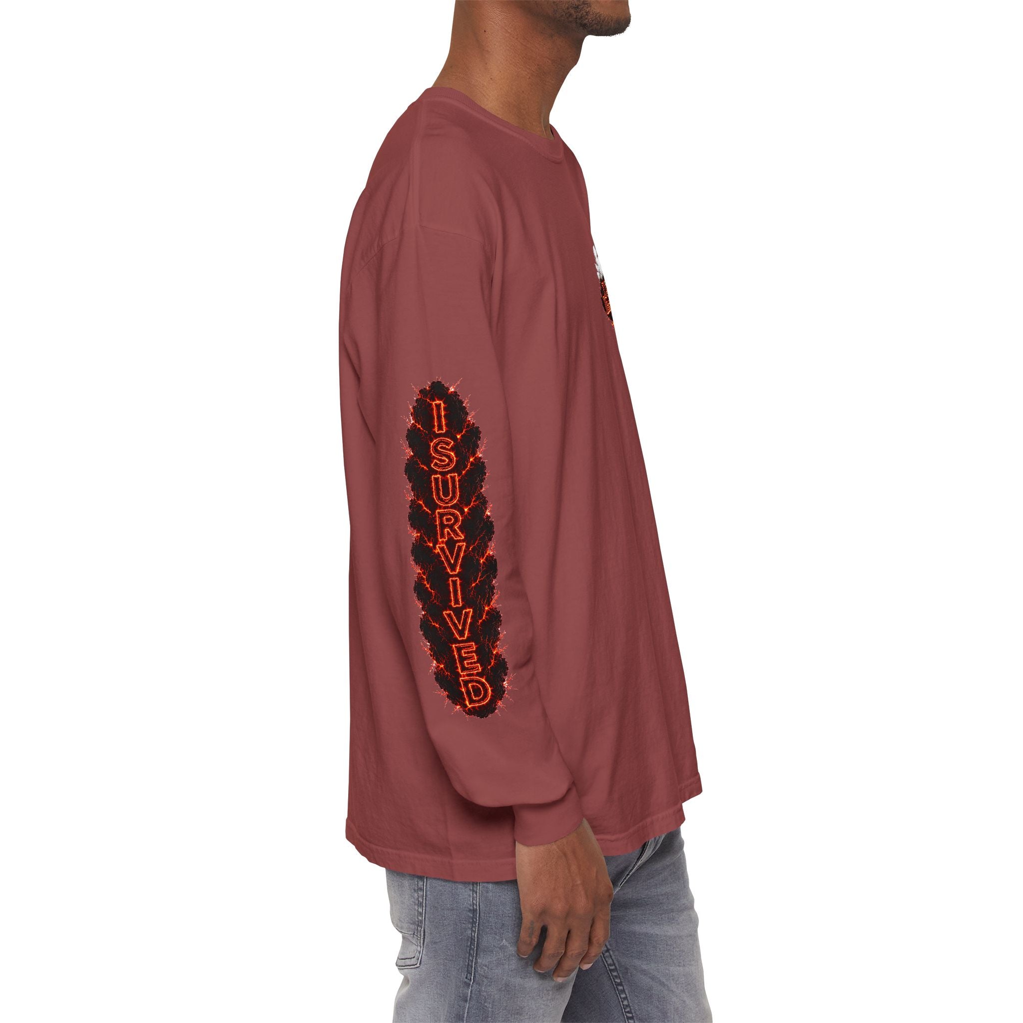 I Survived 2020 — "Please Stand By" Test Pattern Tee Special Edition Wildfire Signal Edition Summer Premiere Unisex Garment-Dyed Long Sleeve T-Shirt
