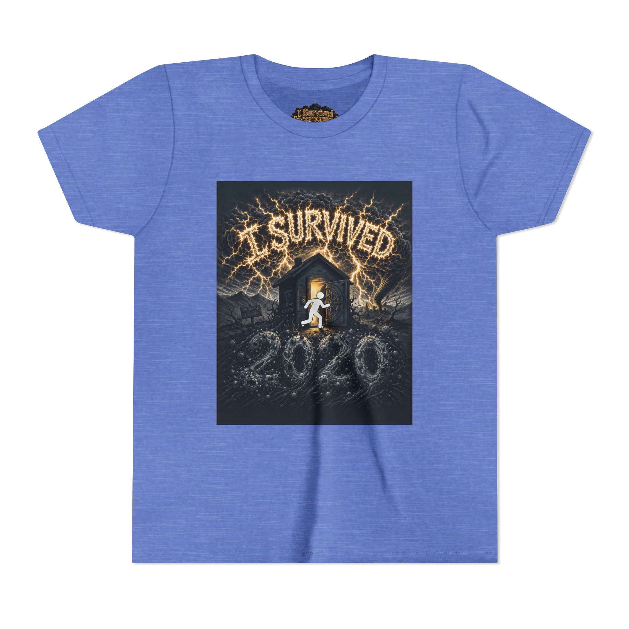 I Survived 2020 — Original Design Teaser Tee | Season 1 Premiere Drop Youth Short Sleeve Tee