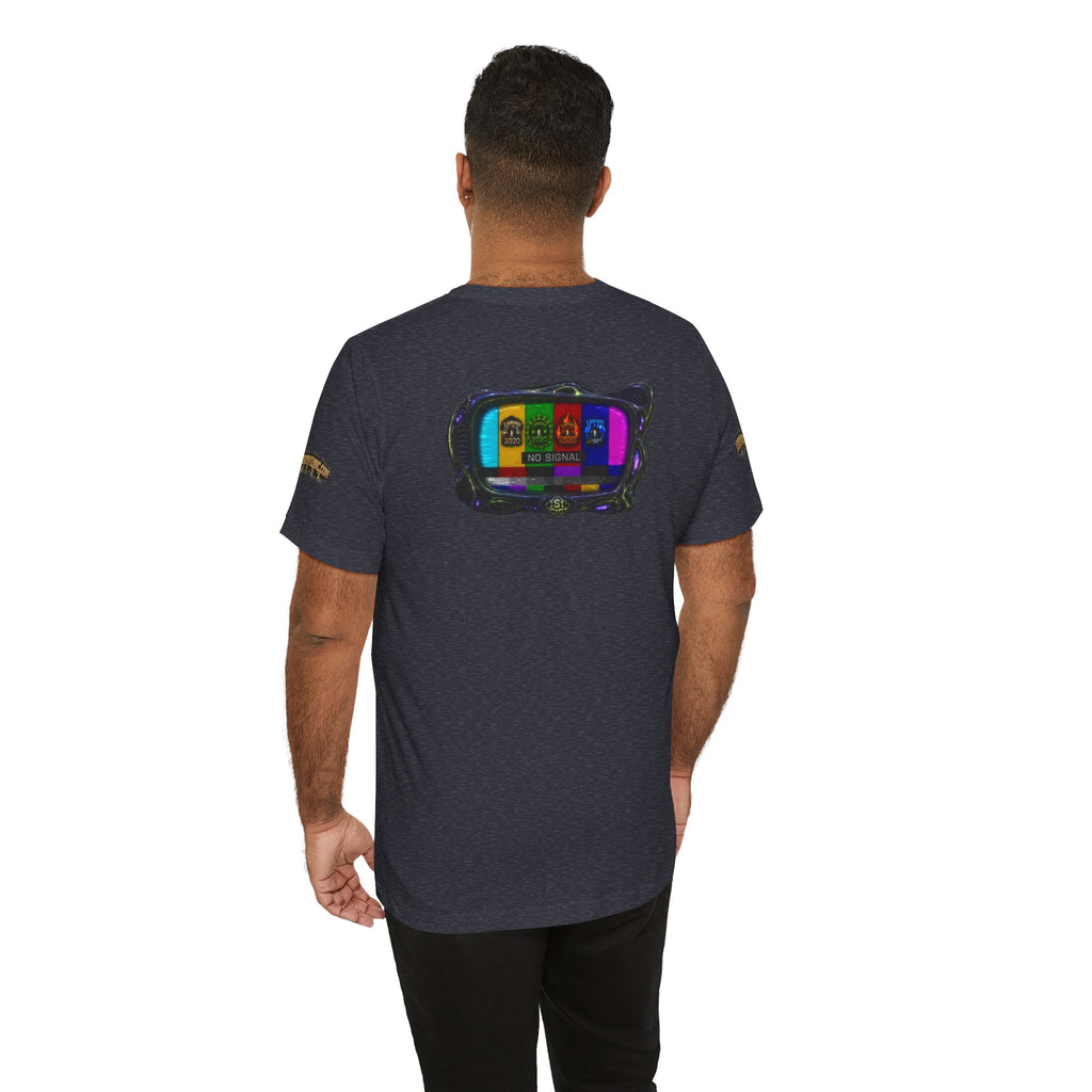 I Survived 2020 — "No Signal" Test Pattern Tee Alien Broadcast Finale Summer Premiere Unisex Jersey Short Sleeve Tee
