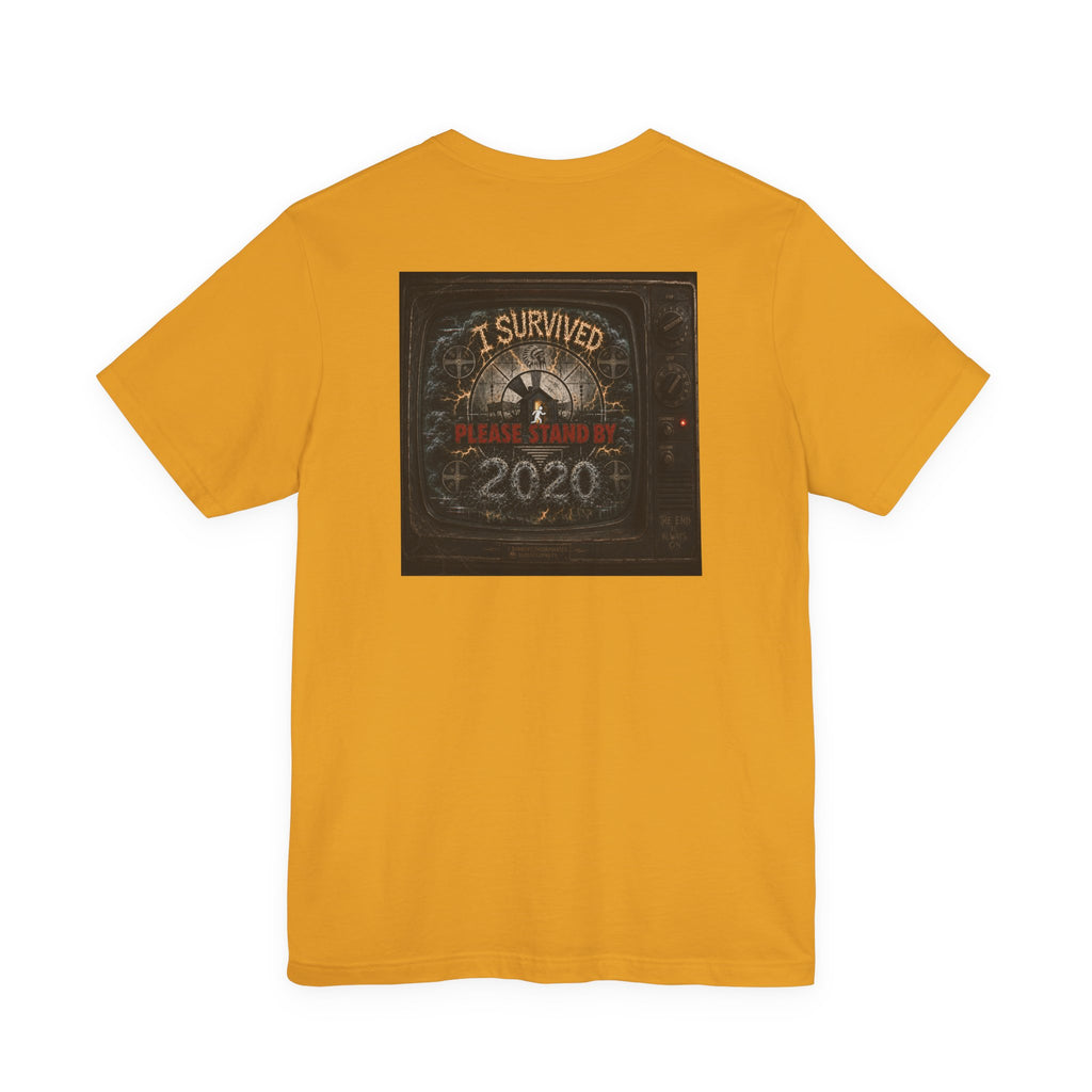 I Survived 2020 — "Please Stand By" Test Pattern Tee Summer Premier Unisex Jersey Short Sleeve Tee
