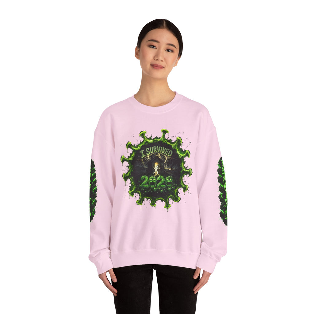 I Survived 2020 — Director's Cut S1:E3 "The Jab!" | Pandemic Edition Unisex Heavy Blend™ Crewneck Sweatshirt