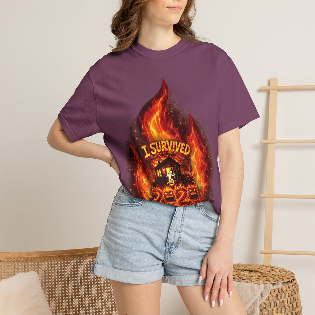 I Survived 2020 — Director's Cut S2:E4 "Western U.S. Wildfire Season" | Mid-Season Finale Pt. 1 | Wildfire Edition Memorial Unisex Garment-Dyed T-shirt