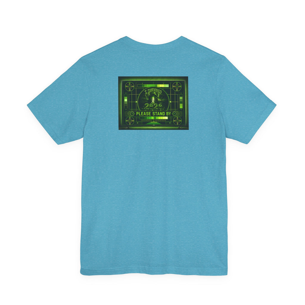 I Survived 2020 — "Please Stand By" Test Pattern Toxic Signal Tee Summer Premiere Unisex Jersey Short Sleeve Tee